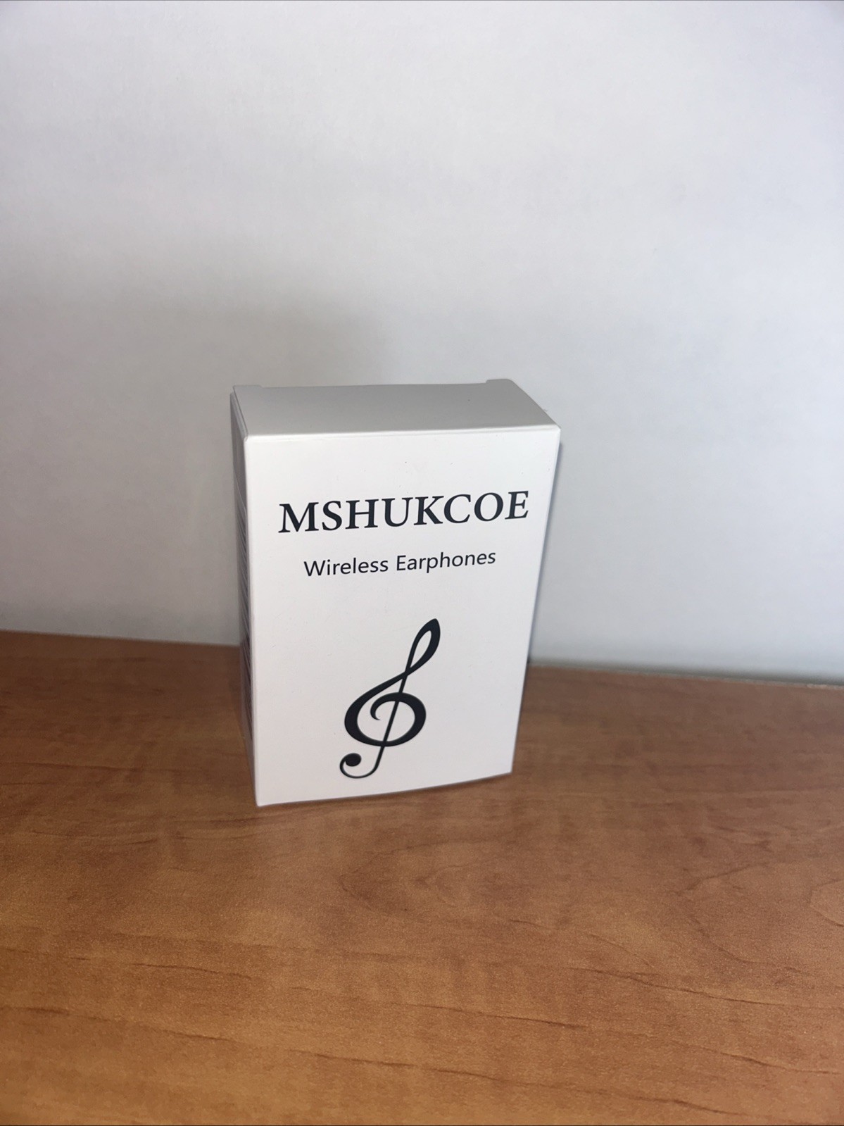 MSHUKCOE Bluetooth Wireless Stereo In-Ear Earbuds w/ USB-C Case Black 10mm