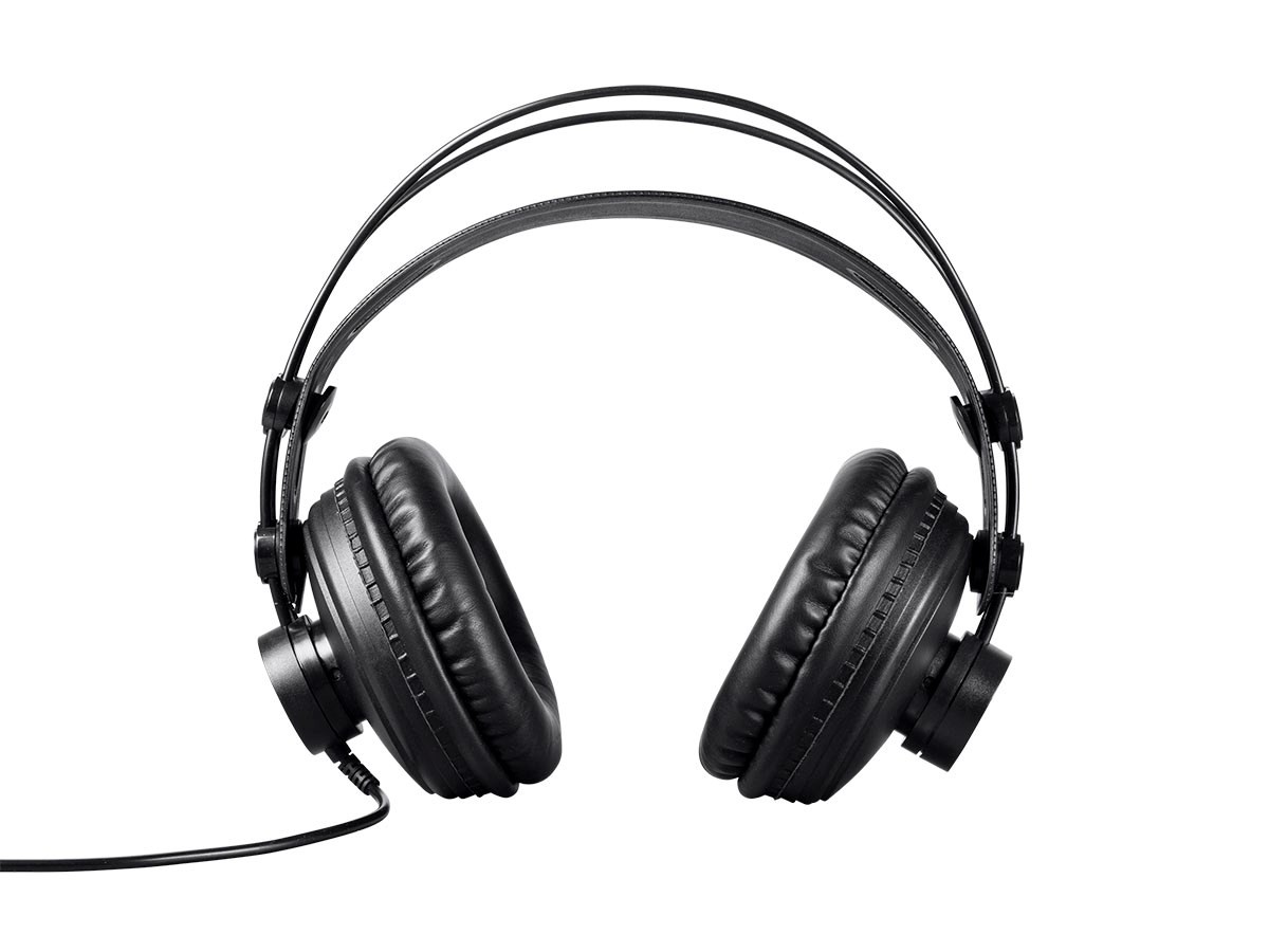 Monoprice Well Balanced Modern Retro Over Ear Headphones – Black W/ 50mm Drivers