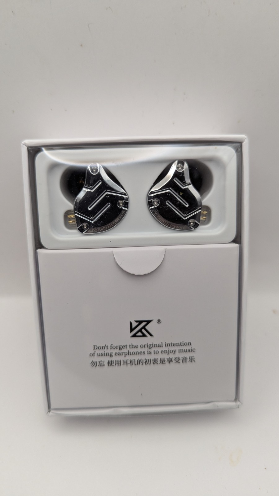 KZ ZS10 Pro 4BA+1DD 5 Driver IEM Metal Earphones Silver