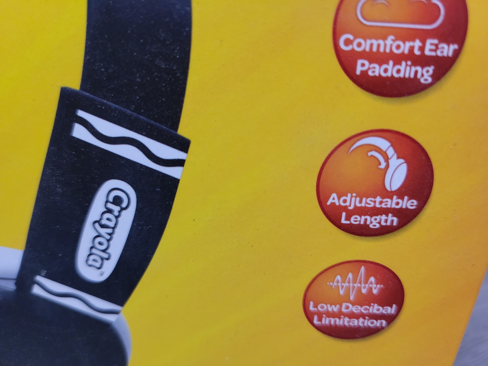 Crayola Cheer Kids’ Wired Headphones (Black/White) (Brand New • Factory Sealed)