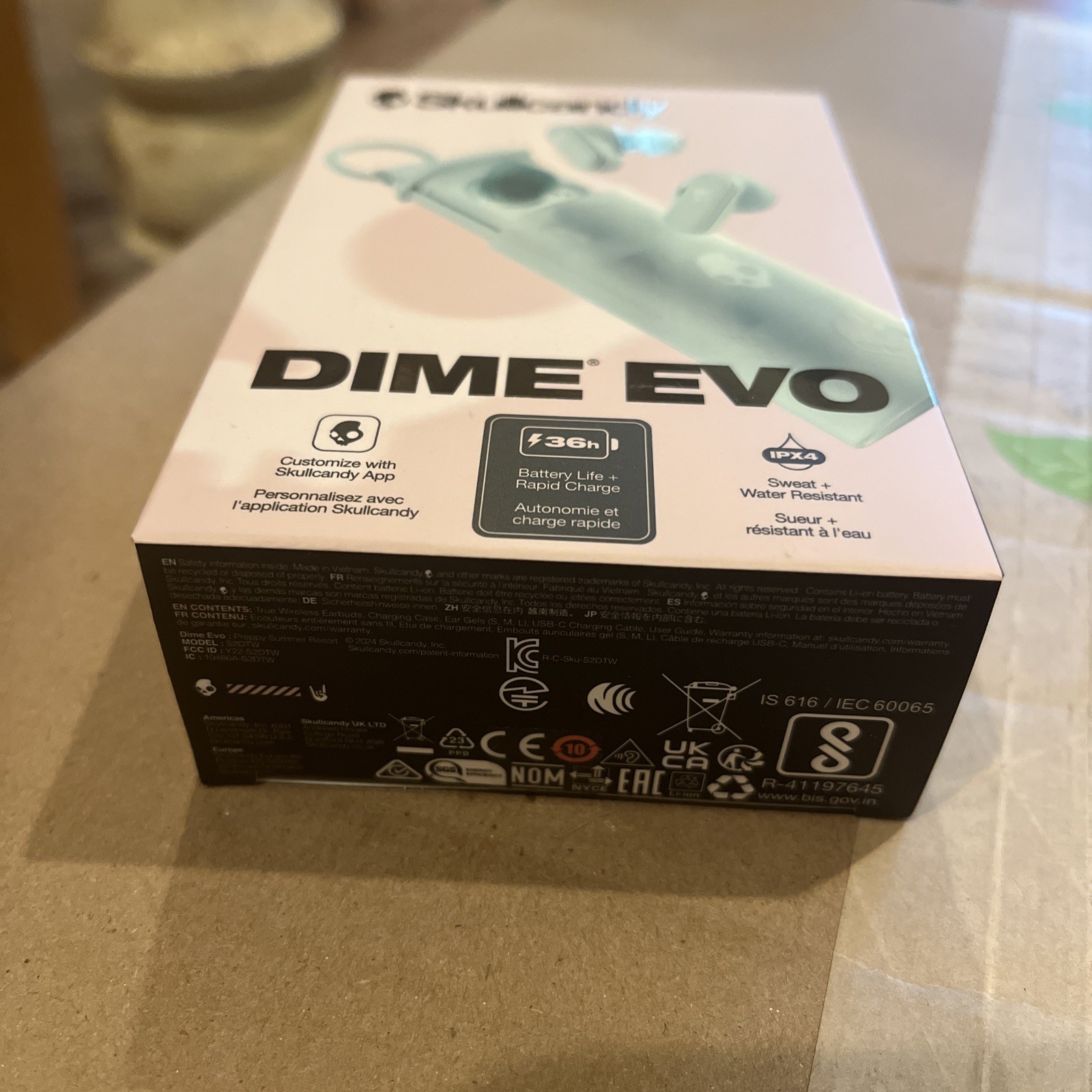 NEW Sealed Skullcandy Dime Evo Wireless Bluetooth Noise Isolating Earbuds Sage