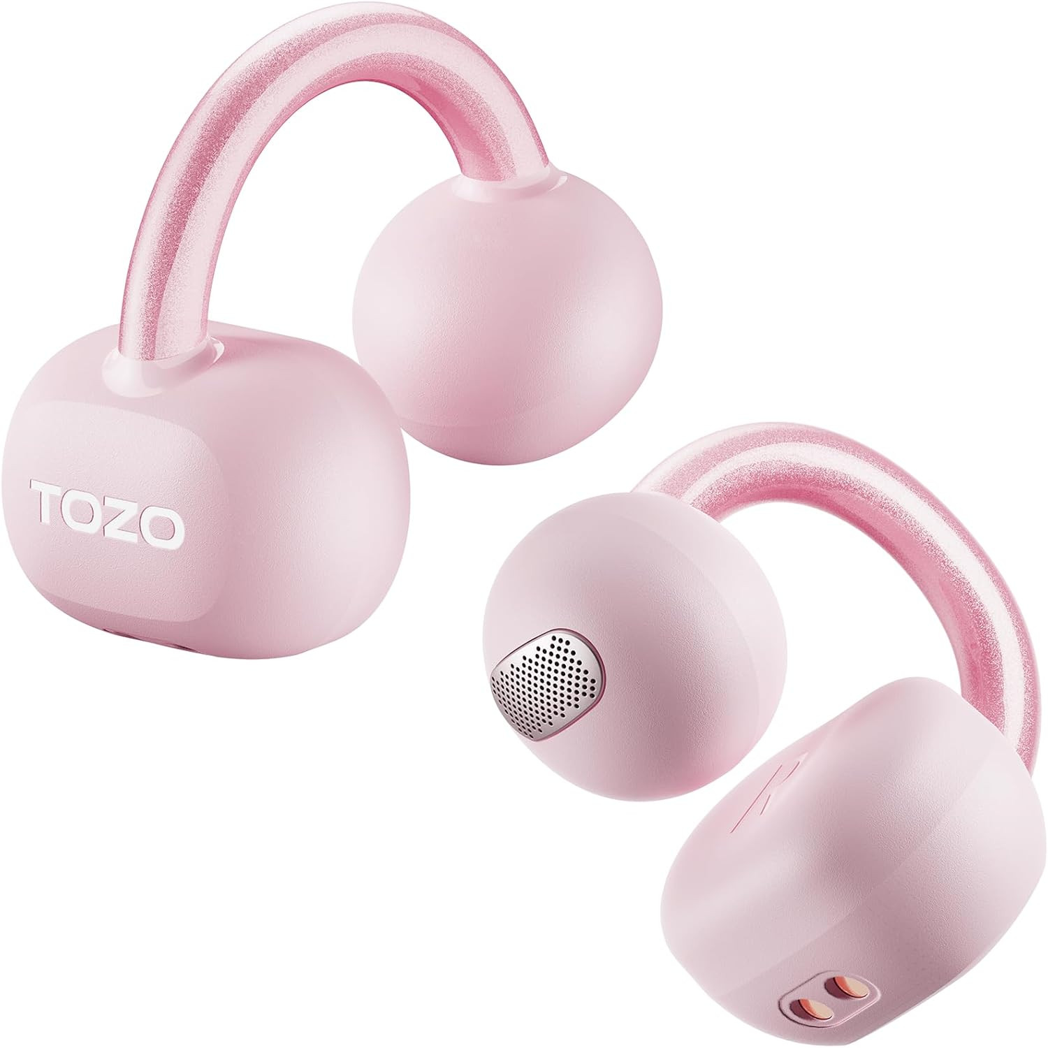 TOZO OpenEarRing True Open Ear Earbuds, Lightweight Comfort Open Ear Clip Wirele