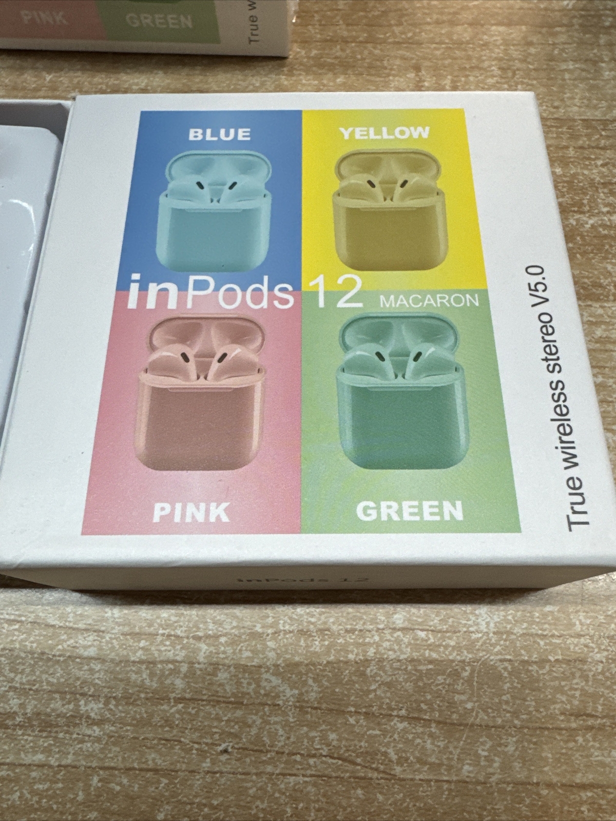 inPods 12 True Wireless Stereo V5.0 Earbuds -RED/DARK PINK NEW FREE SHIPPING!!