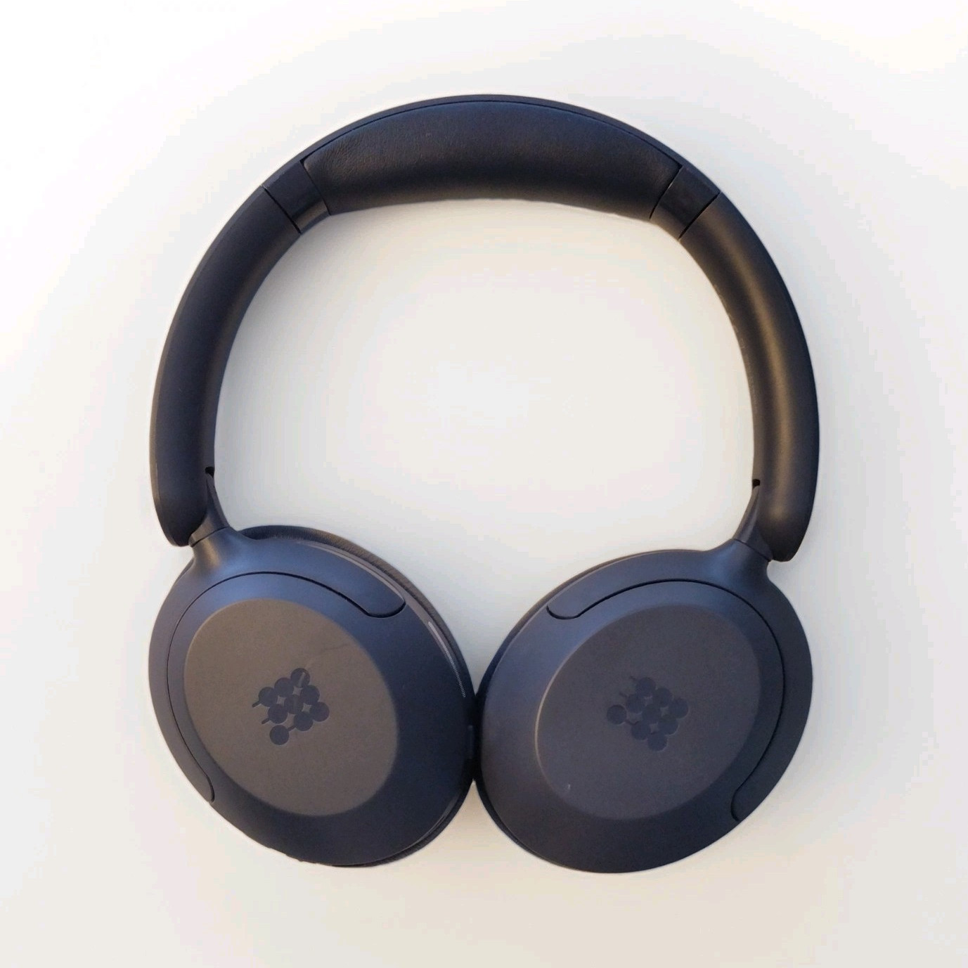Cubitt Wireless RF Over-Ear Headband Headphones w/ Built-In Mic, Navy Blue