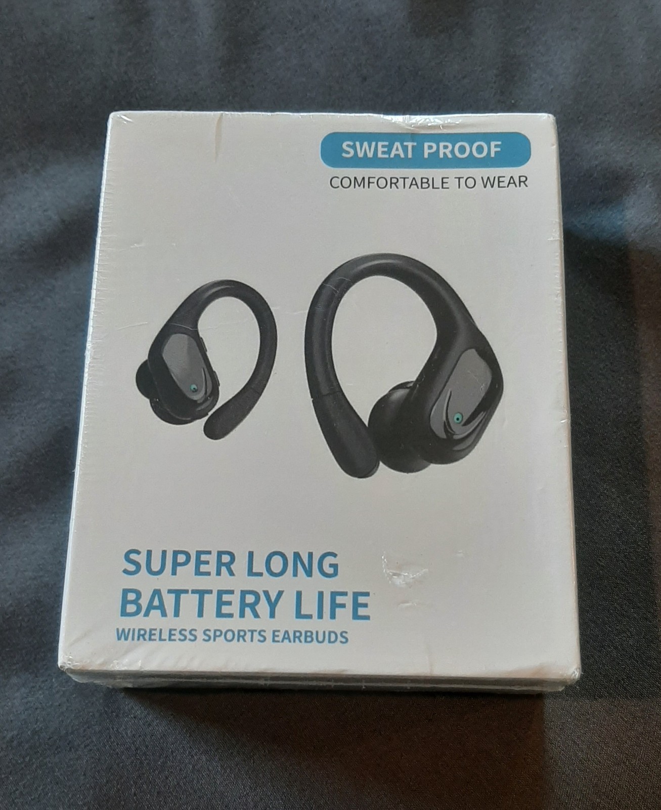 Nib BX17 Sweat Proof Sport Super Long Life Wireless Earbuds Black Metallic Blue