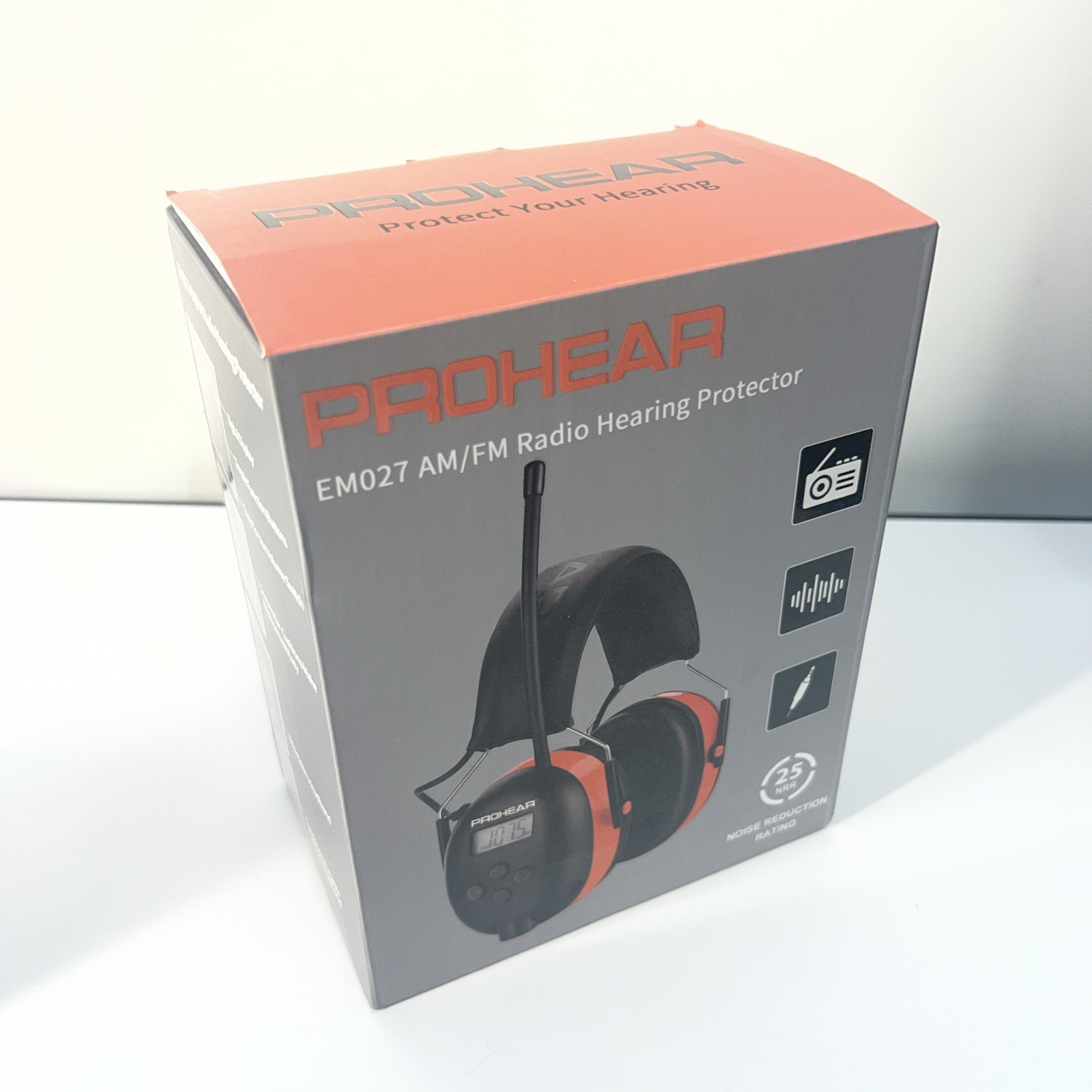 PROHEAR EM027 AM FM Radio Hearing Protector Earmuffs 25dB NRR