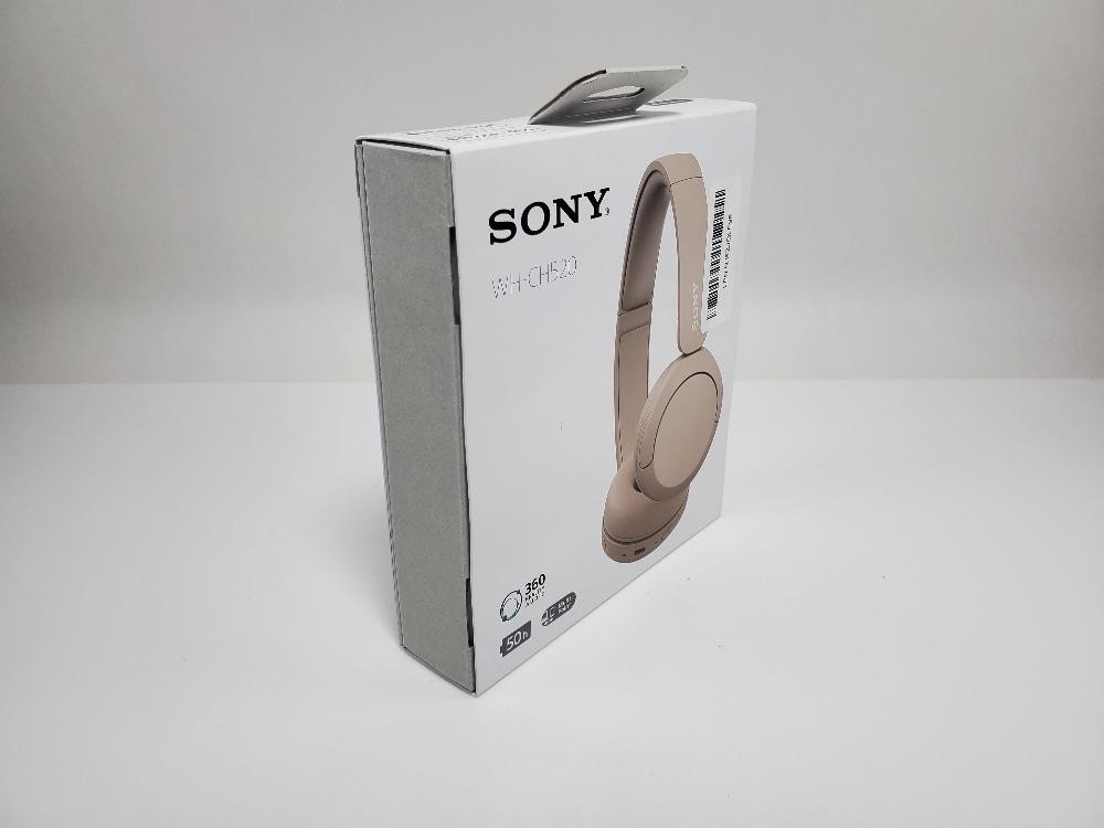 Sony WH-CH520 Wireless On-Ear Bluetooth Headphones Mic 50Hr Quick Cappuccino