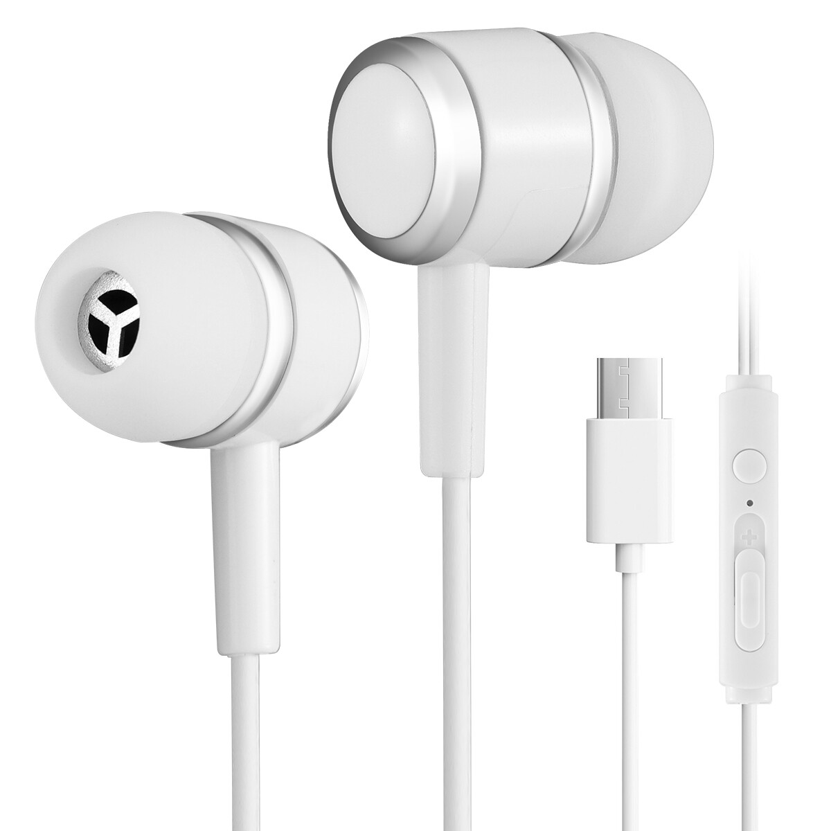 LOT USB C Type-C Wired Headphones In-ear Headset Earphones w/Mic For Samsung US