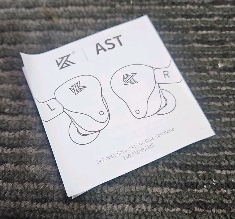 KZ AST 24 Drivers Balanced Amature In-Ear Earbuds – Clear