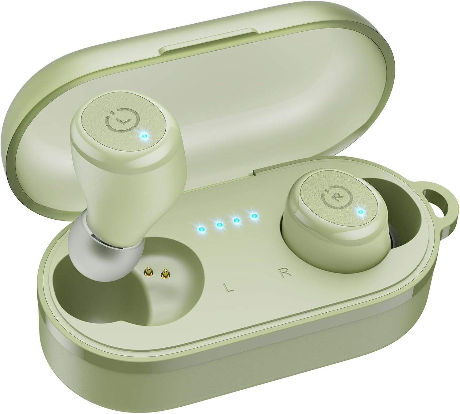 T10 Bluetooth 5.3 Wireless Earbuds, Deep Bass Stereo, 55H Playtime, App EQ Custo