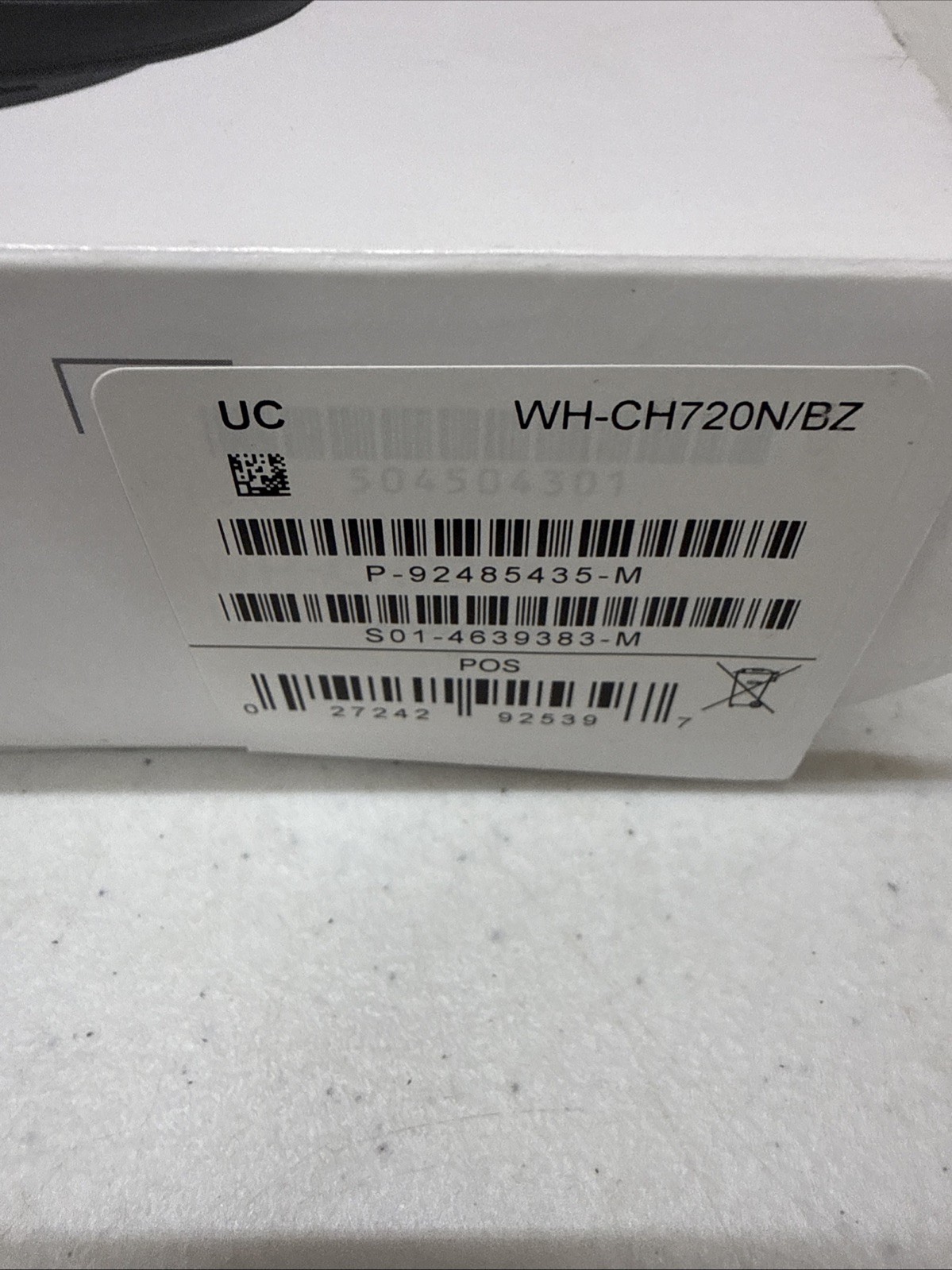 Sony WH-CH720N Wireless Noise Cancelling Headphone, Black – Open Box