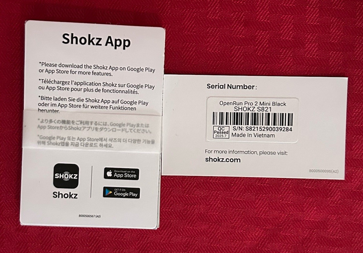 Shokz OpenRun Pro 2 Mini Bone Conduction Bluetooth Wireless Headphones – Black