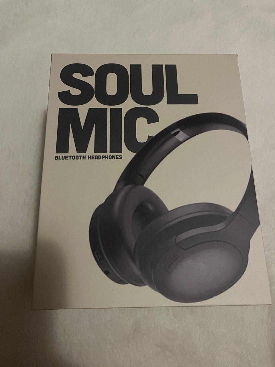 Soul Mic Bluetooth Wireless Foldable Headband Headphones with Mic, Black