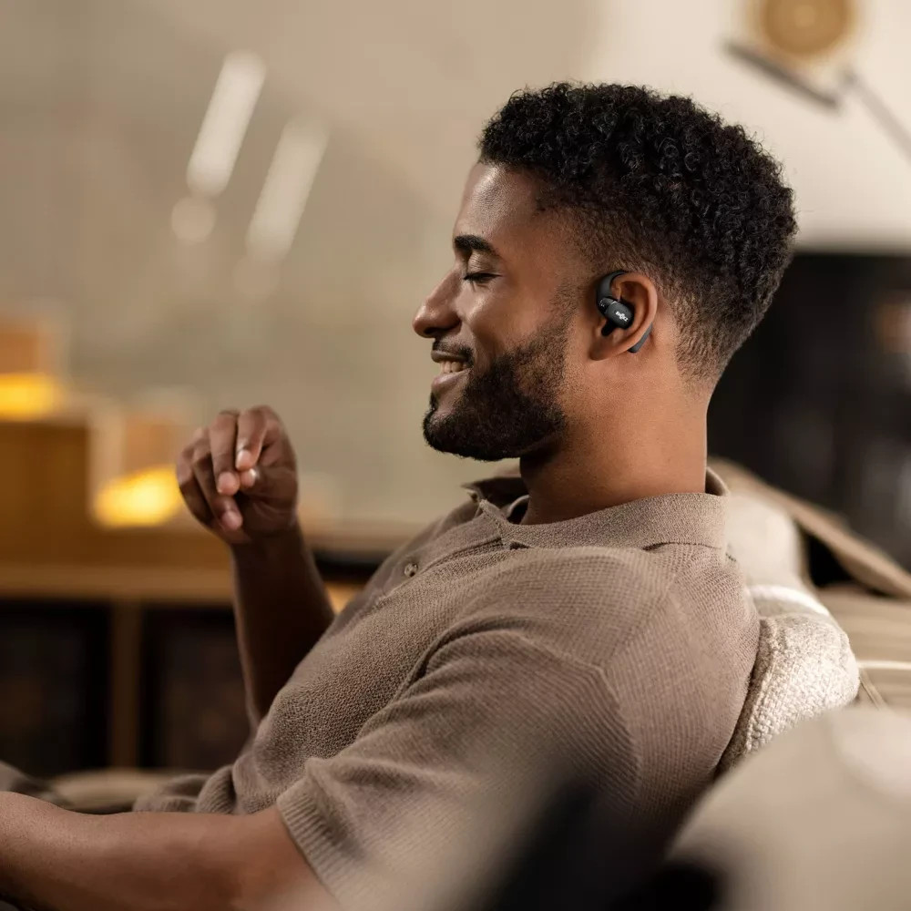 New Shokz OpenFit 2 True Wireless Bluetooth Headphones – Black T920-ST-BK-US