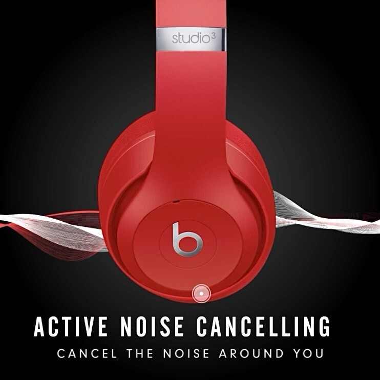 Beats Studio3 Wireless Bluetooth Headphones Beats by Dr. Dre – Red – New Sealed