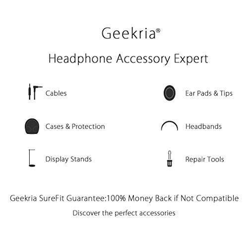 Geekria QuickFit Protein Leather Replacement Ear Pads for Sony MDR-NC60
