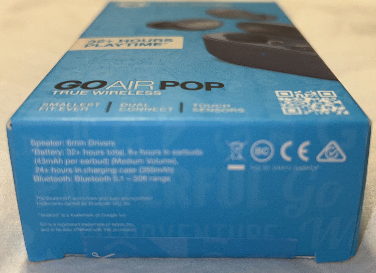 JLab EBGAIRPOPRSLT124 GO Air POP True Wireless In-Ear Headphones – Slate Gray?