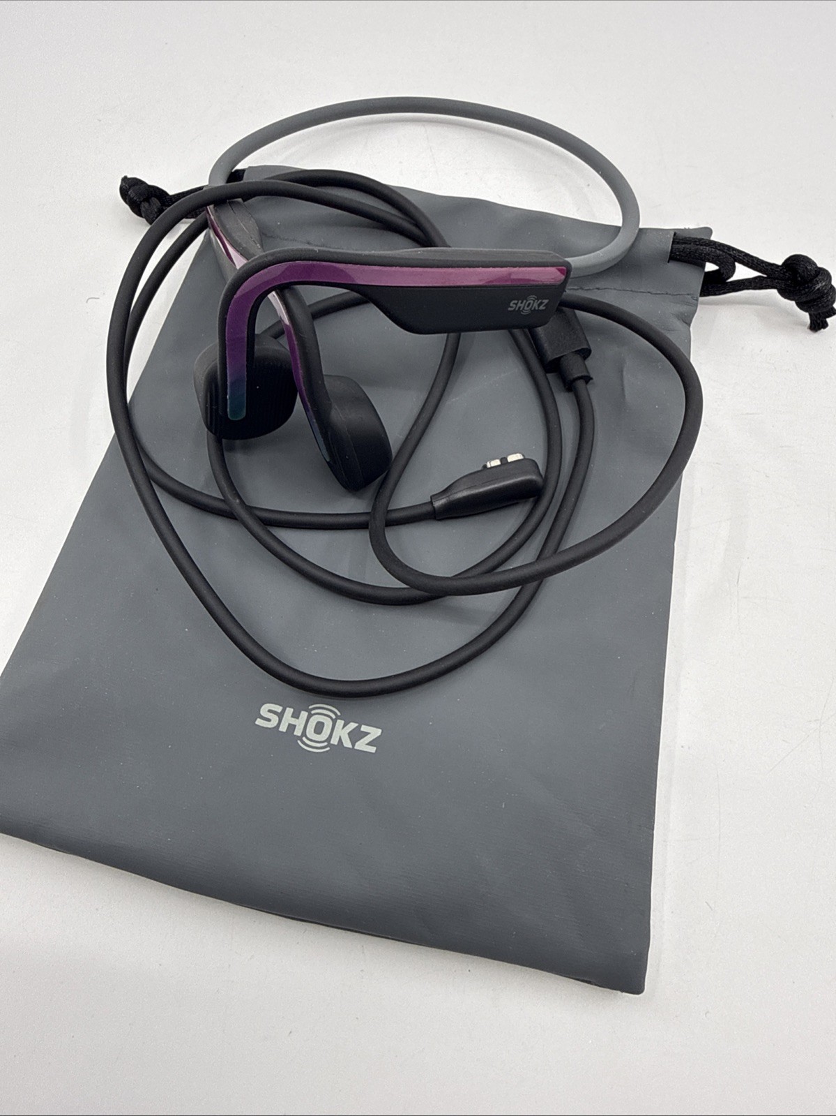 Shokz OpenMove Bone Conduction Headphones S661 Wireless – Purple + Charger