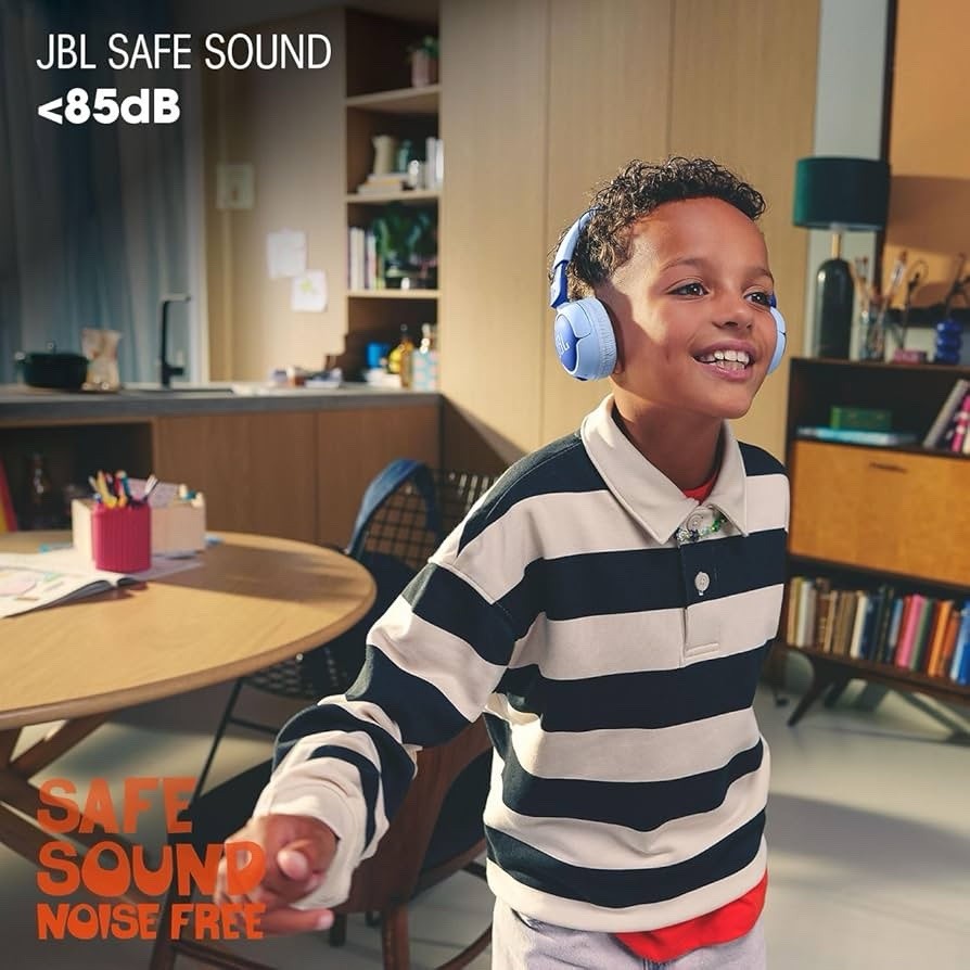 JBL Junior 320BT Kids Wireless Bluetooth On-Ear Headphones for Kids (Purple)