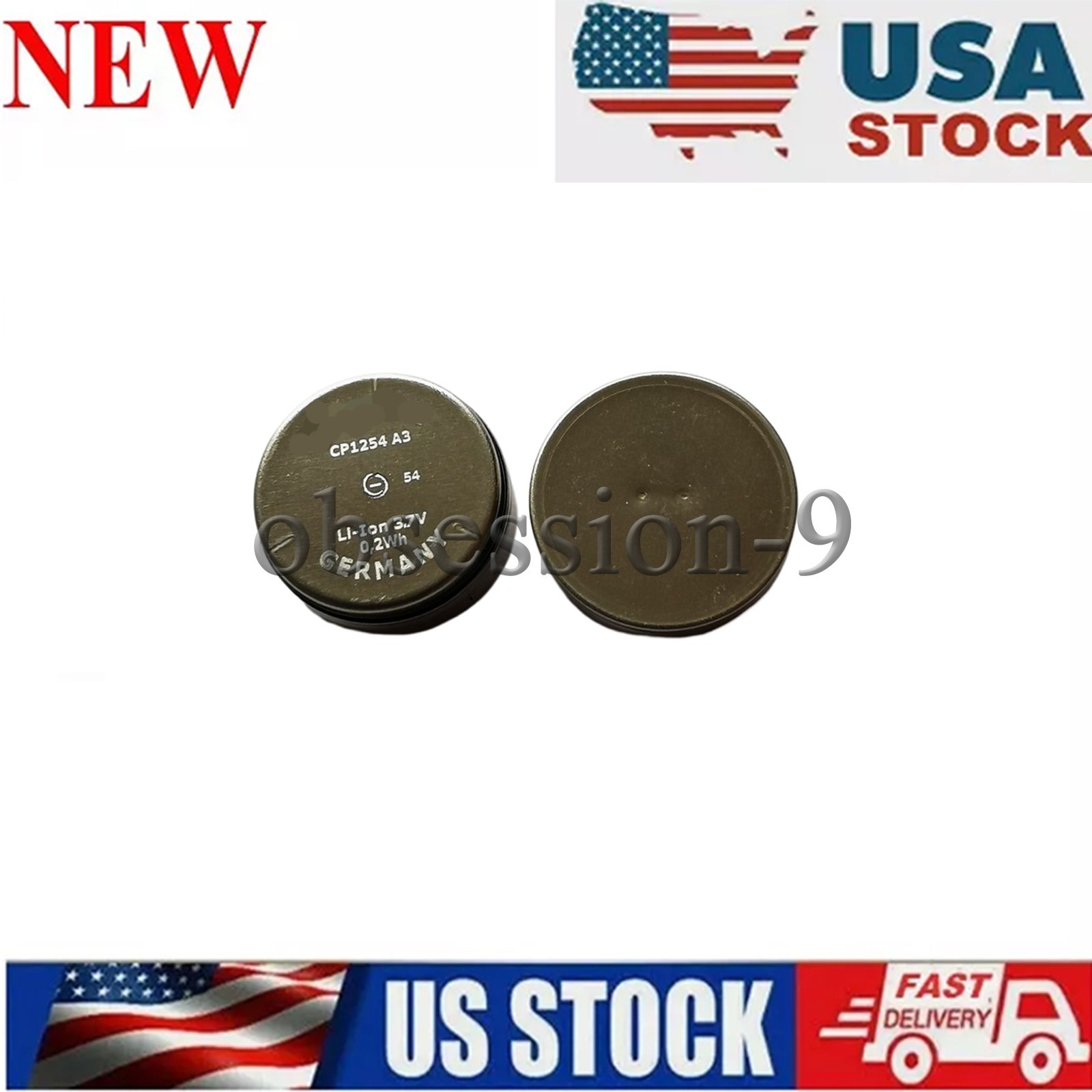 2pcs CP1254 for Varta A3 Bluetooth Headset Rechargeable Wearable Battery 3.7V