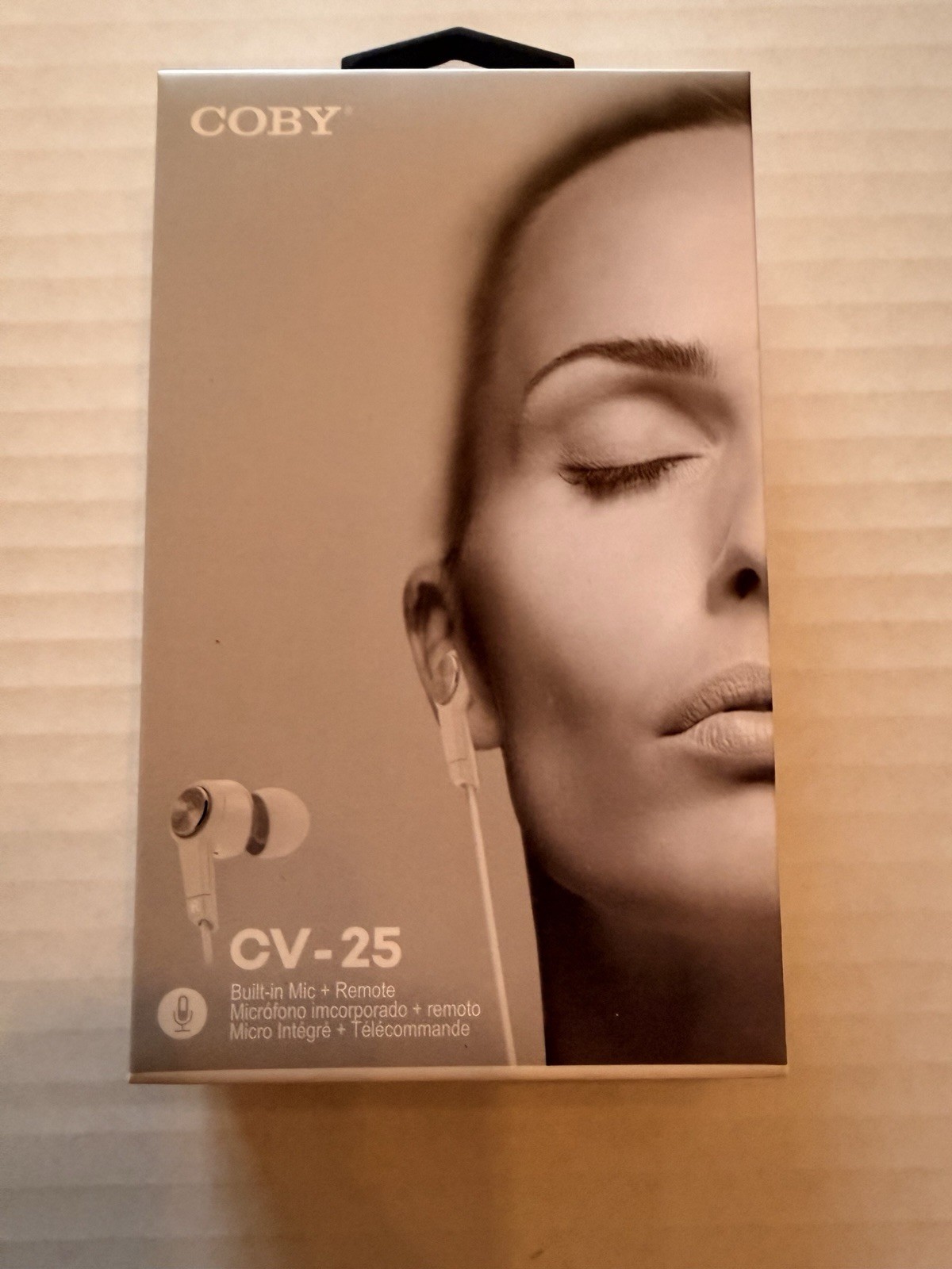 Coby CV-25 Earbuds – White, In-Ear, 3.5mm Jack