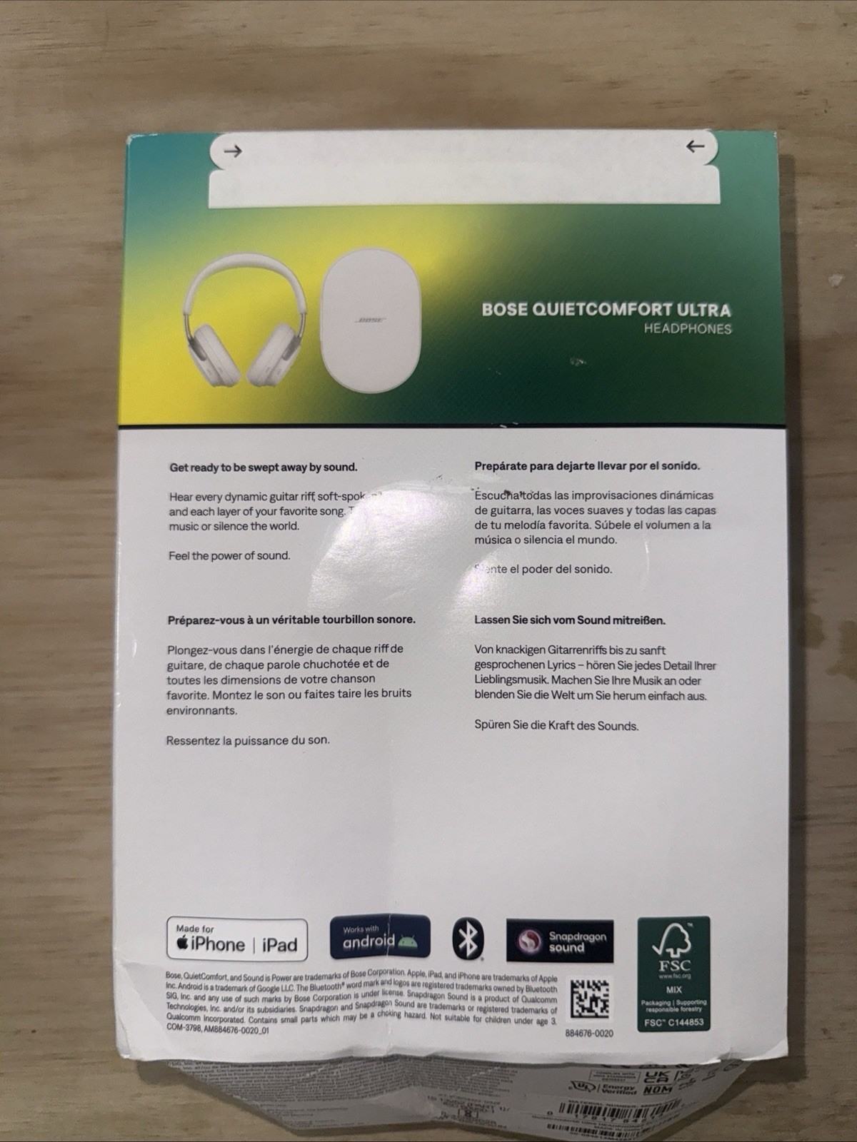 Bose QuietComfort Ultra Bluetooth Wireless Noise Cancelling Headphones – White