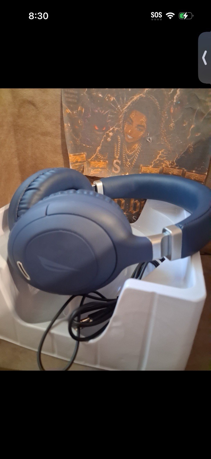 Nautica H90 Wireless Bluetooth Headphones – Navy Blue – Open Box / Never Worn