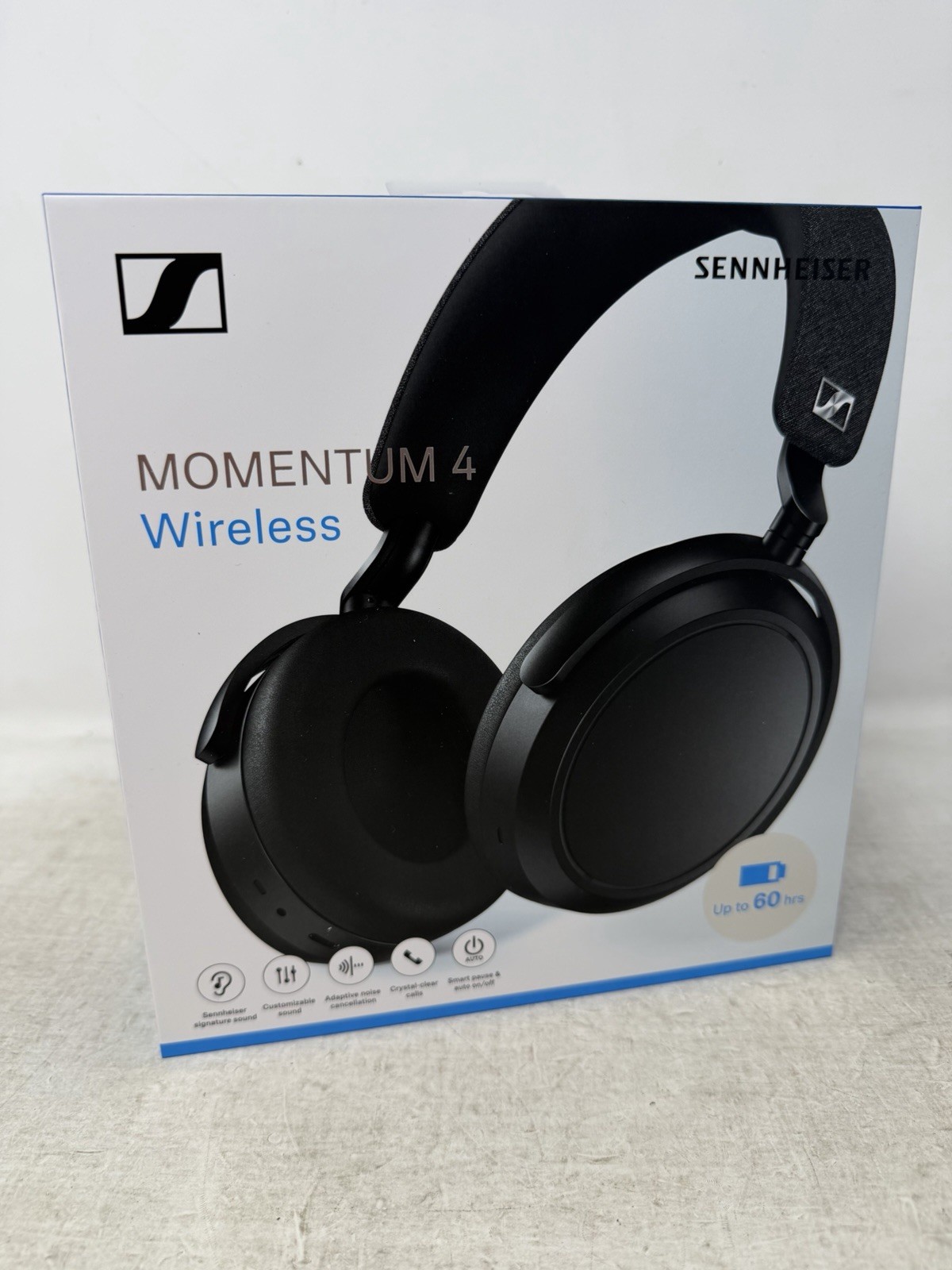 Sennheiser MOMENTUM 4 Wireless Bluetooth Over-Ear Headphones Black – New Sealed