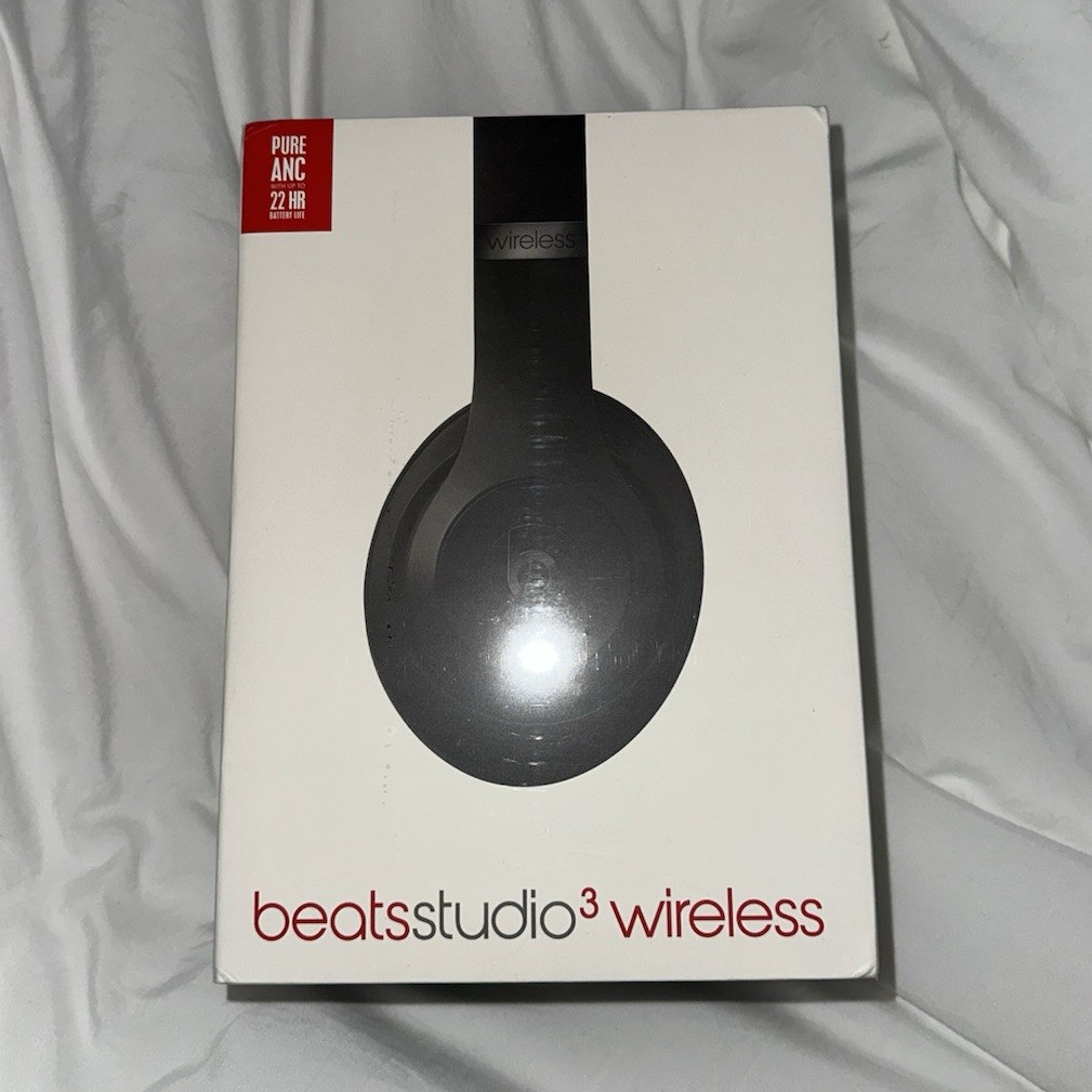Beats Studio3 Wireless Over-Ear Headphones Black ANC Mic Foldable