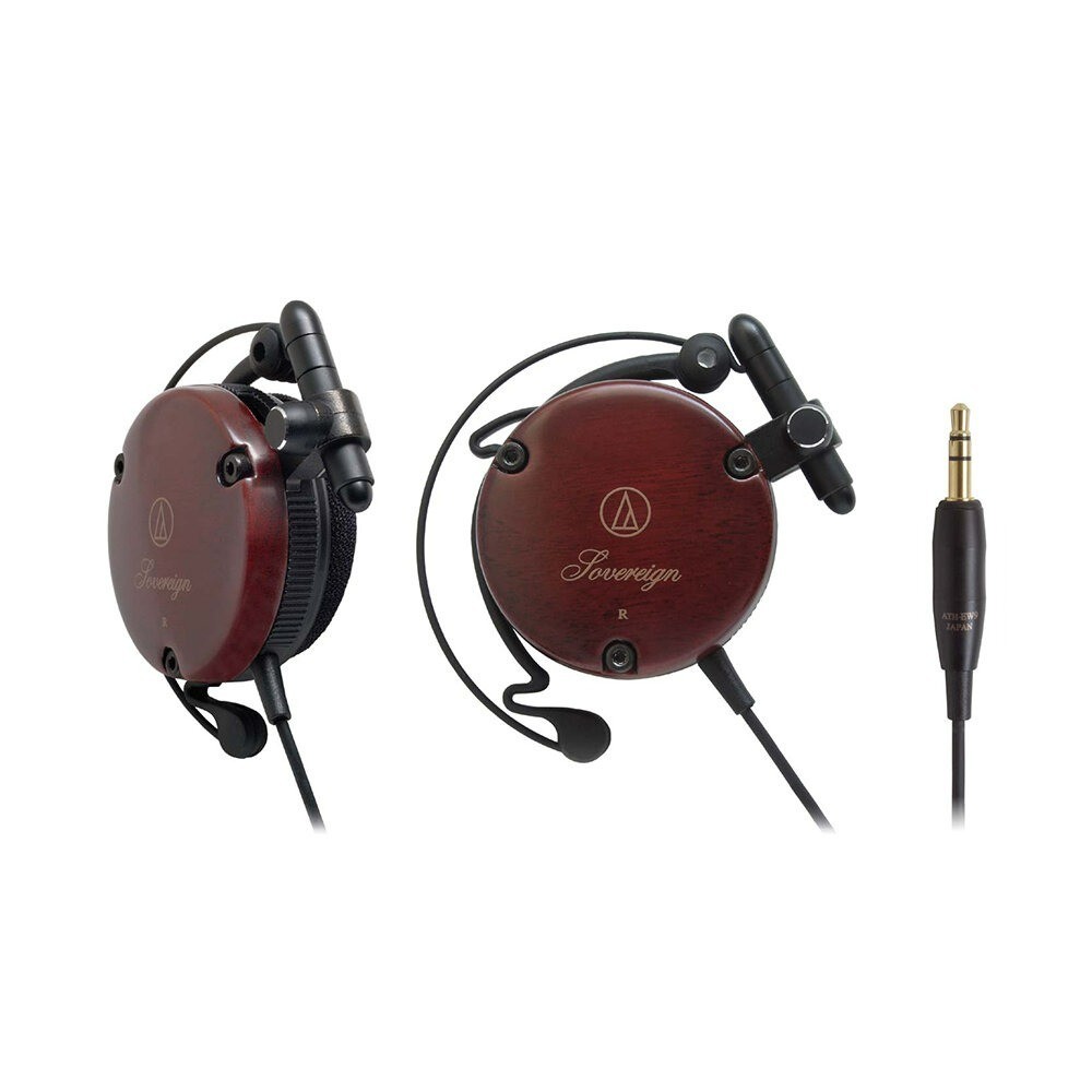Audio Technica ATH-EW9 Wood Ear Fit Clip-On Wired Headphones Asada Cherry Japan