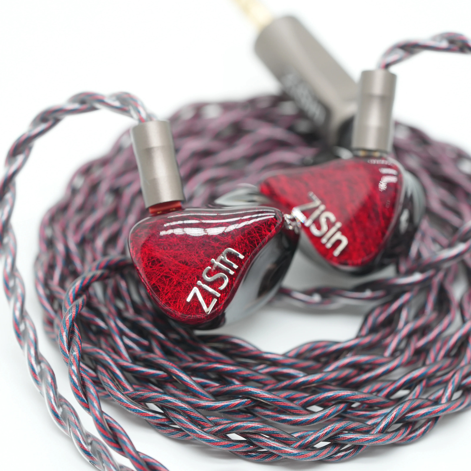 ZiSin Vermilion Flame IEM 1DD+2BA Hybrid Wired Earphones 0.78mm 4.4mm