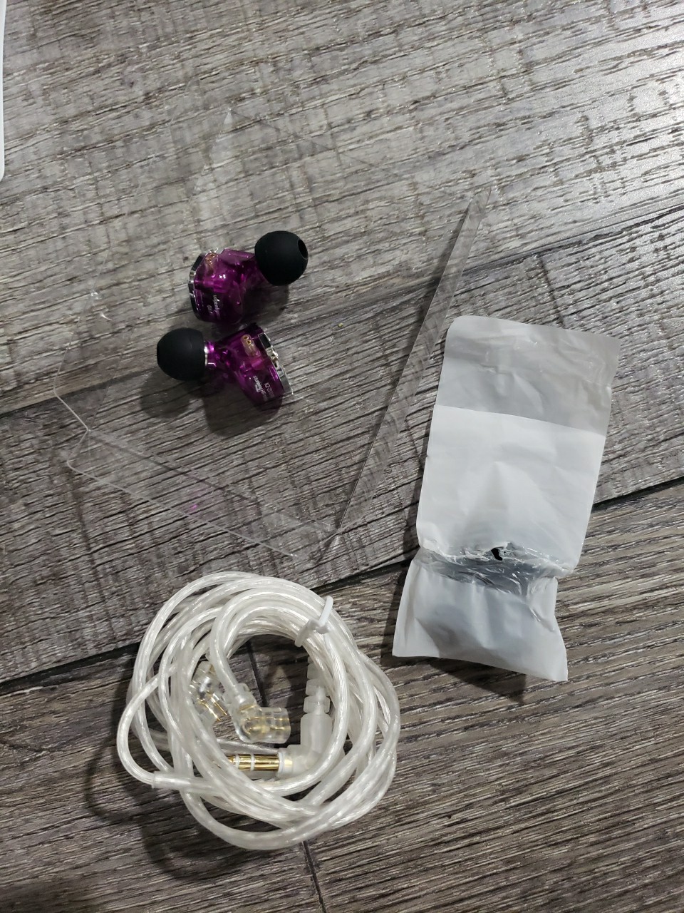 KZ ZS10 Pro, Linsoul 4BA+1DD 5 Driver in-Ear HiFi Earphones w/o Mic, Purple