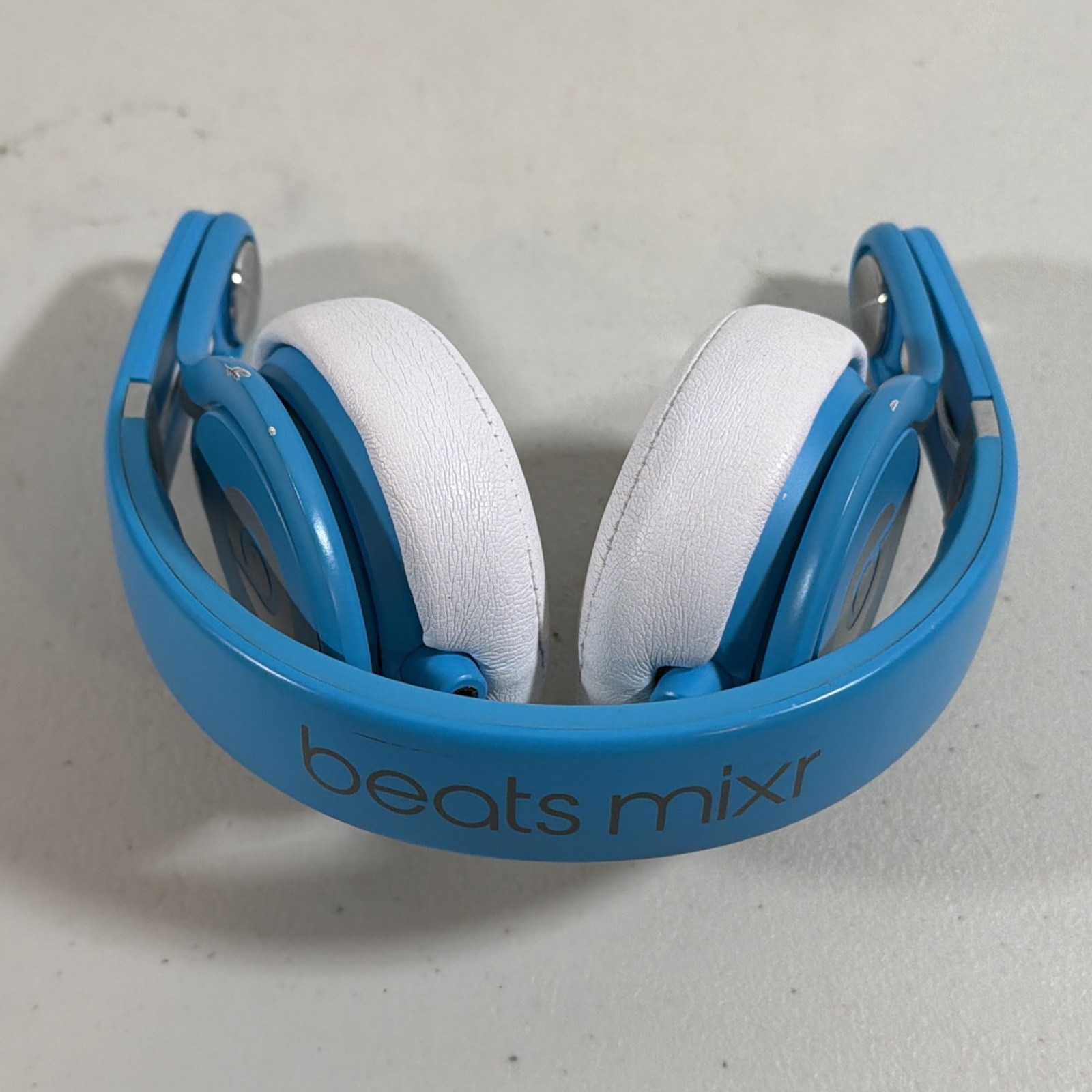 Beats Mixr Wired On-Ear Headphones Blue White – SEE DESCRIPTION.