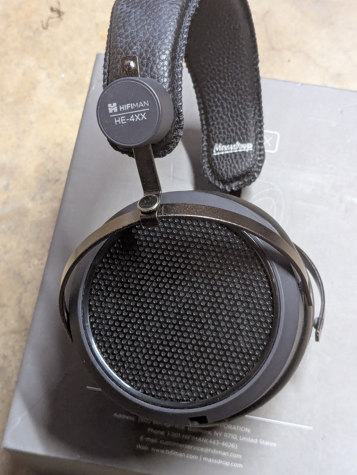 Hifiman Massdrop HE-4XX Open Back Planar Magnetic Headphones Black 35ohm 3.5mm