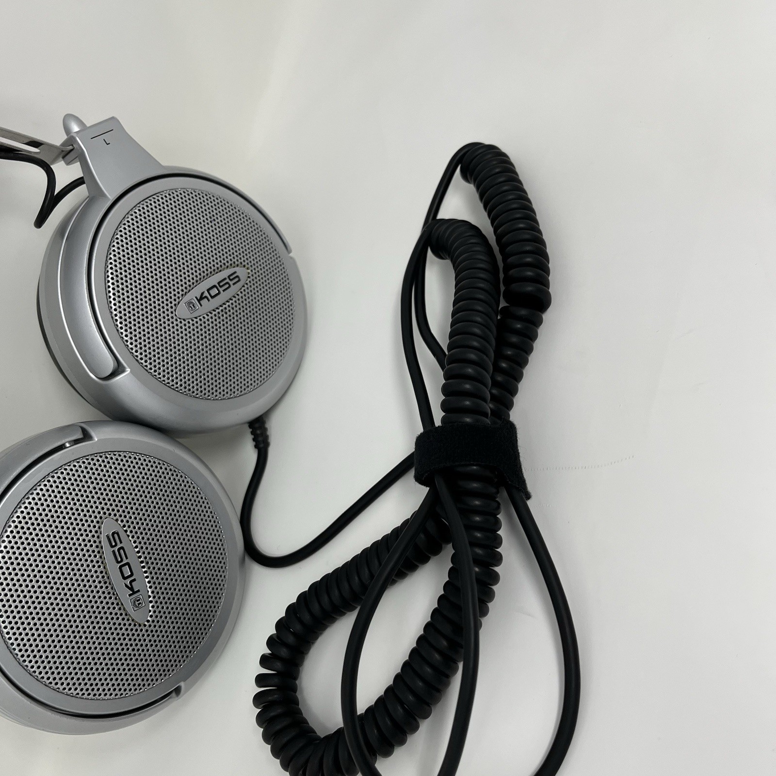 Koss Pro4AAAT Professional Studio Headphones Silver Wired Coiled Cable 3.5mm
