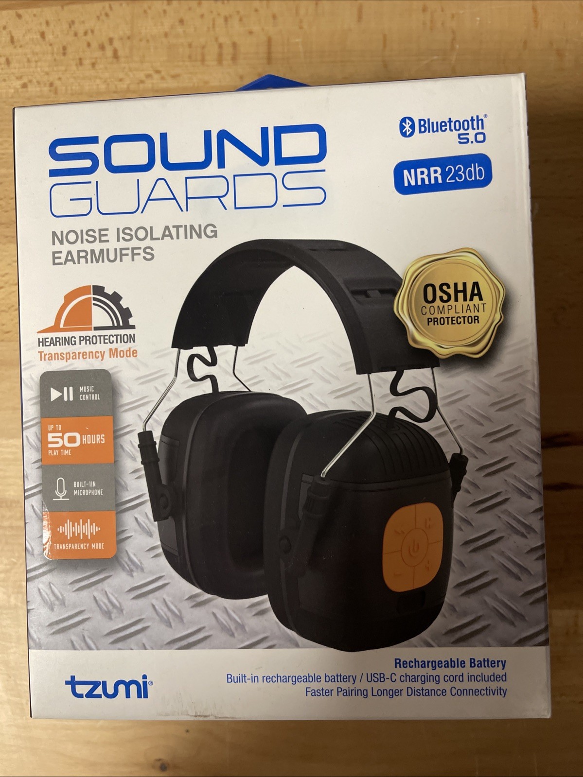 NEW Tzumi Sound Guards Noise Isolating Hearing Protection Bluetooth Headphones