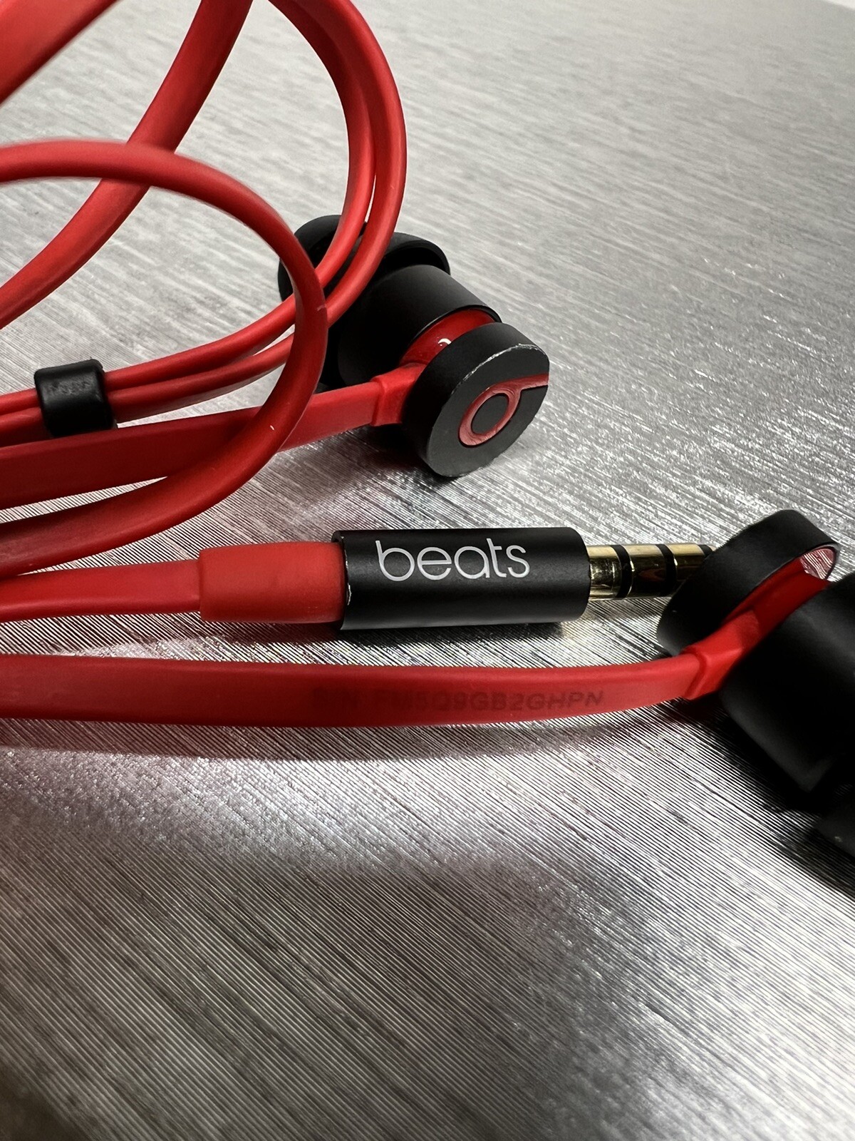 Beats by Dr. Dre urBeats Wired Earbud Headphones – Red/Black Tested & Sanitized