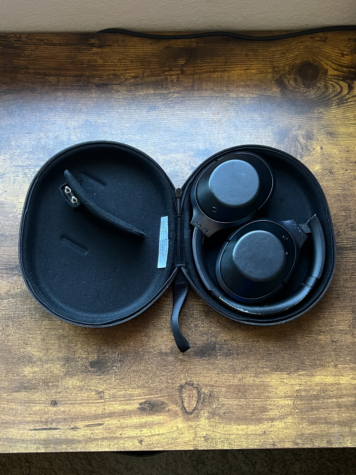 Sony MDR-1000X Wireless Noise Canceling Stereo Over Ear Black Headset Headphones