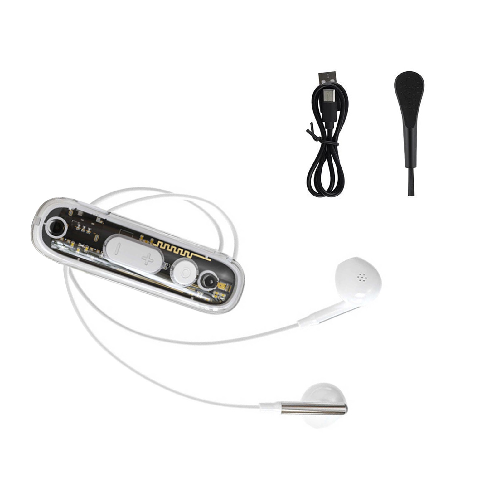 48dB Personal Sound Amplifier Bluetooth 5.4 8 Levels 20H Clip On Elderly FT-10