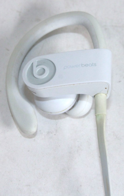 Beats Powerbeats3 Wireless Headphones All White Sport Apple W1 Chip TESTED