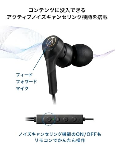 ATH-CKS330NC ATH CKS330NC BK Noise-Canceling USB Type-C BLACK / Audio-Technica