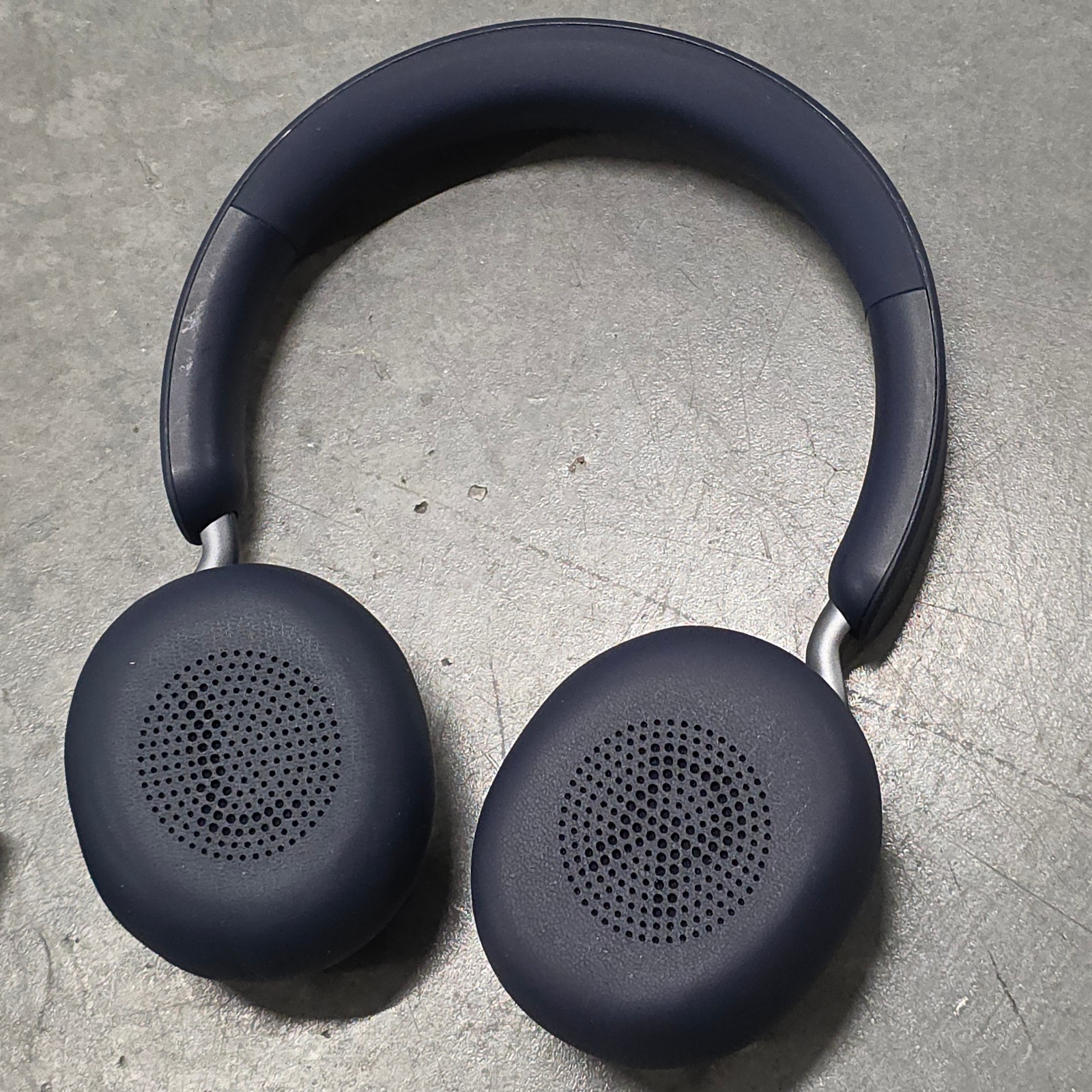 Jabra Elite 45h Headphones Navy Blue with Charger and Replaced Pads Bluetooth