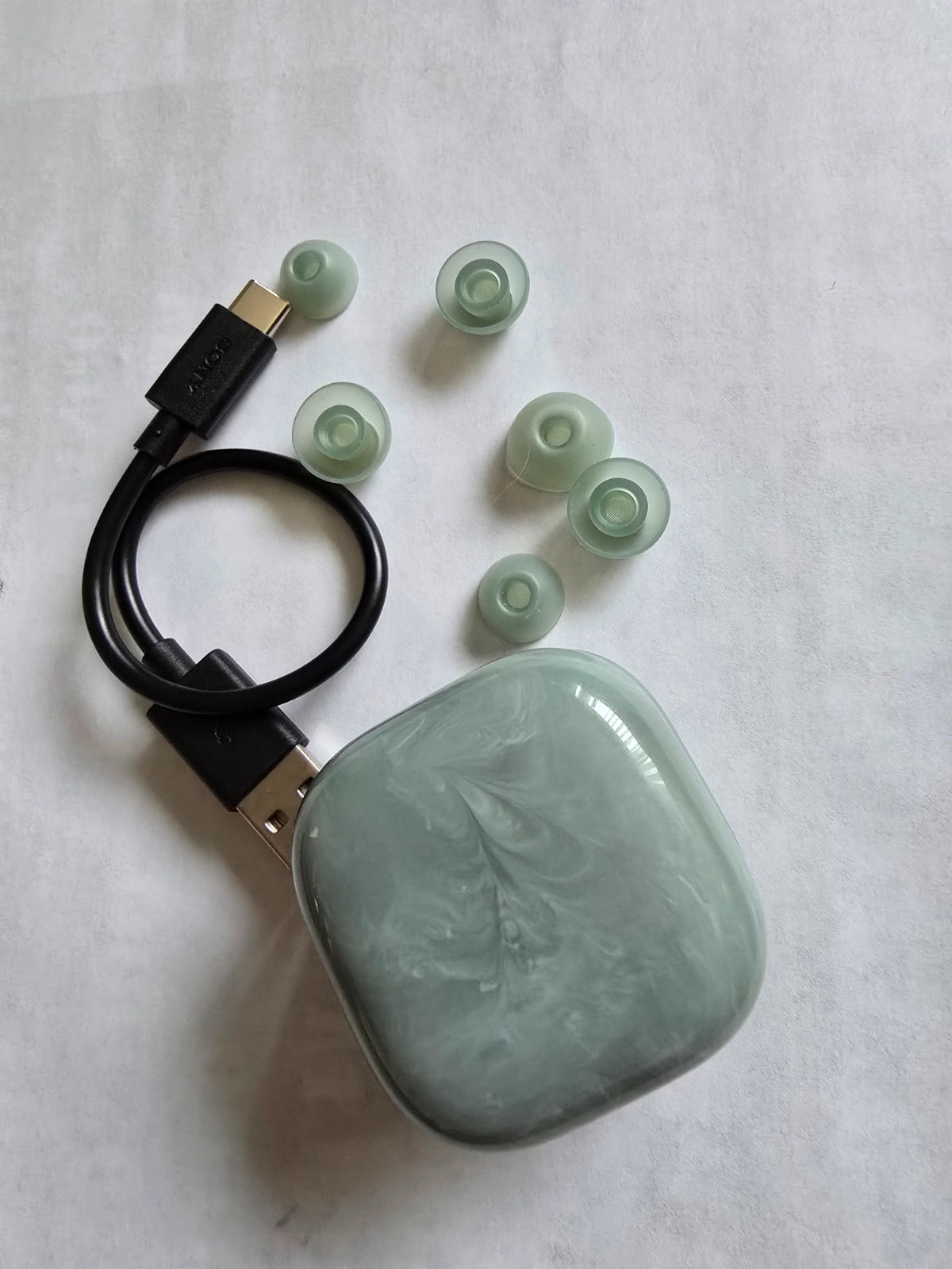 Sony – LinkBuds Fit True Wireless Noise Canceling Earbuds-Sage Green