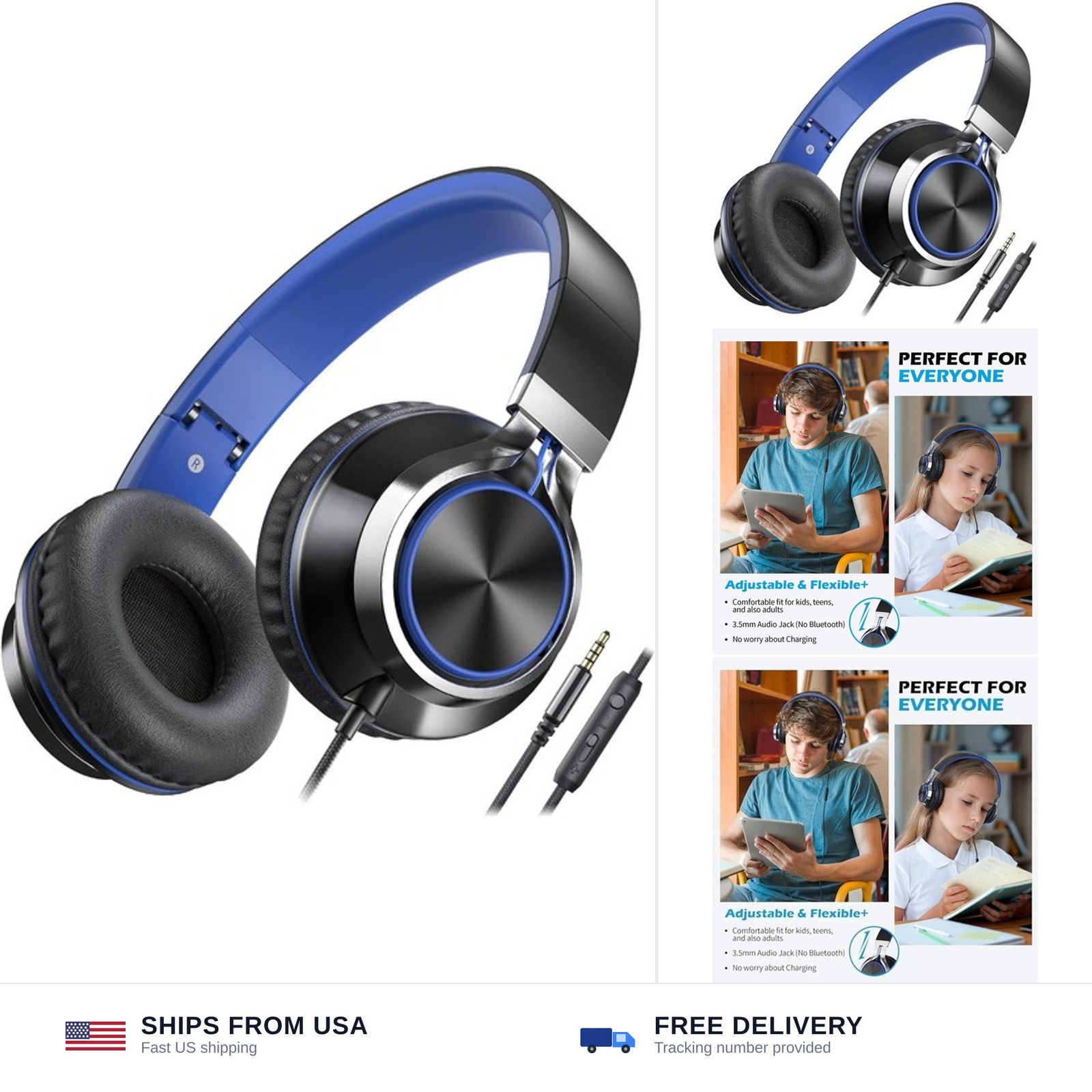AILIHEN C8 Kids Wired Headphones with Microphone for School, On Ear Headsets …