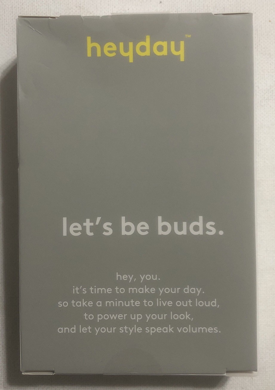 New Heyday Wired Earbuds (Spring Teal) 1 Pair *NIB* 3.5 mm Aux Plug