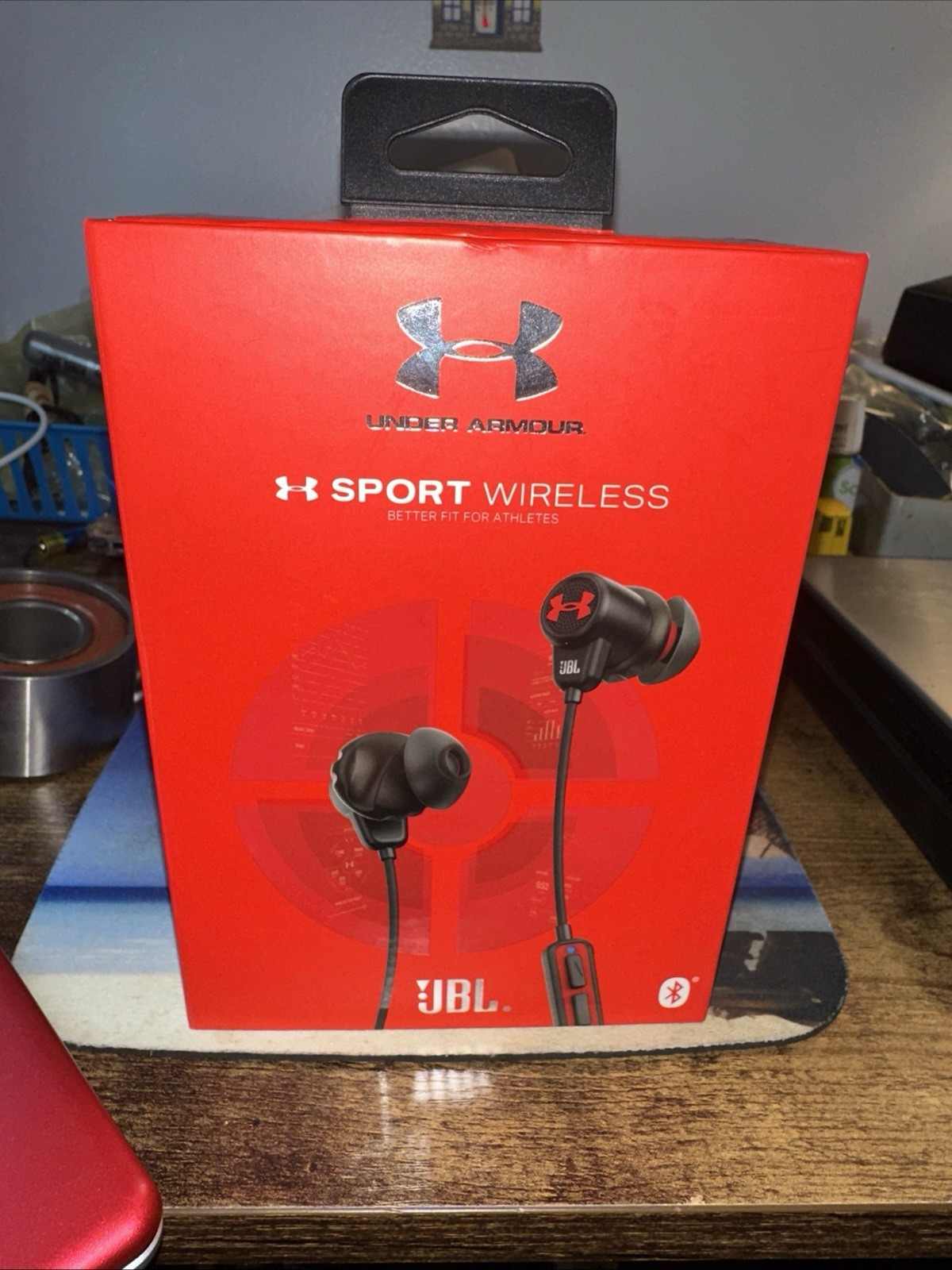 JBL Sport Wireless In-Ear Headphones Black Red