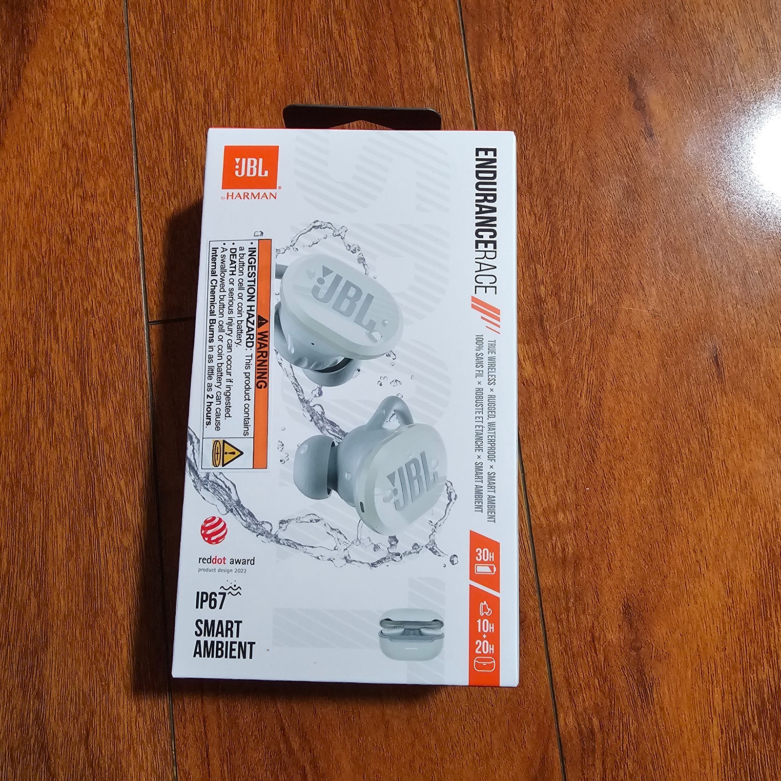 JBL Endurance Race Bluetooth Headphones JBLENDURACEWHTAM – White