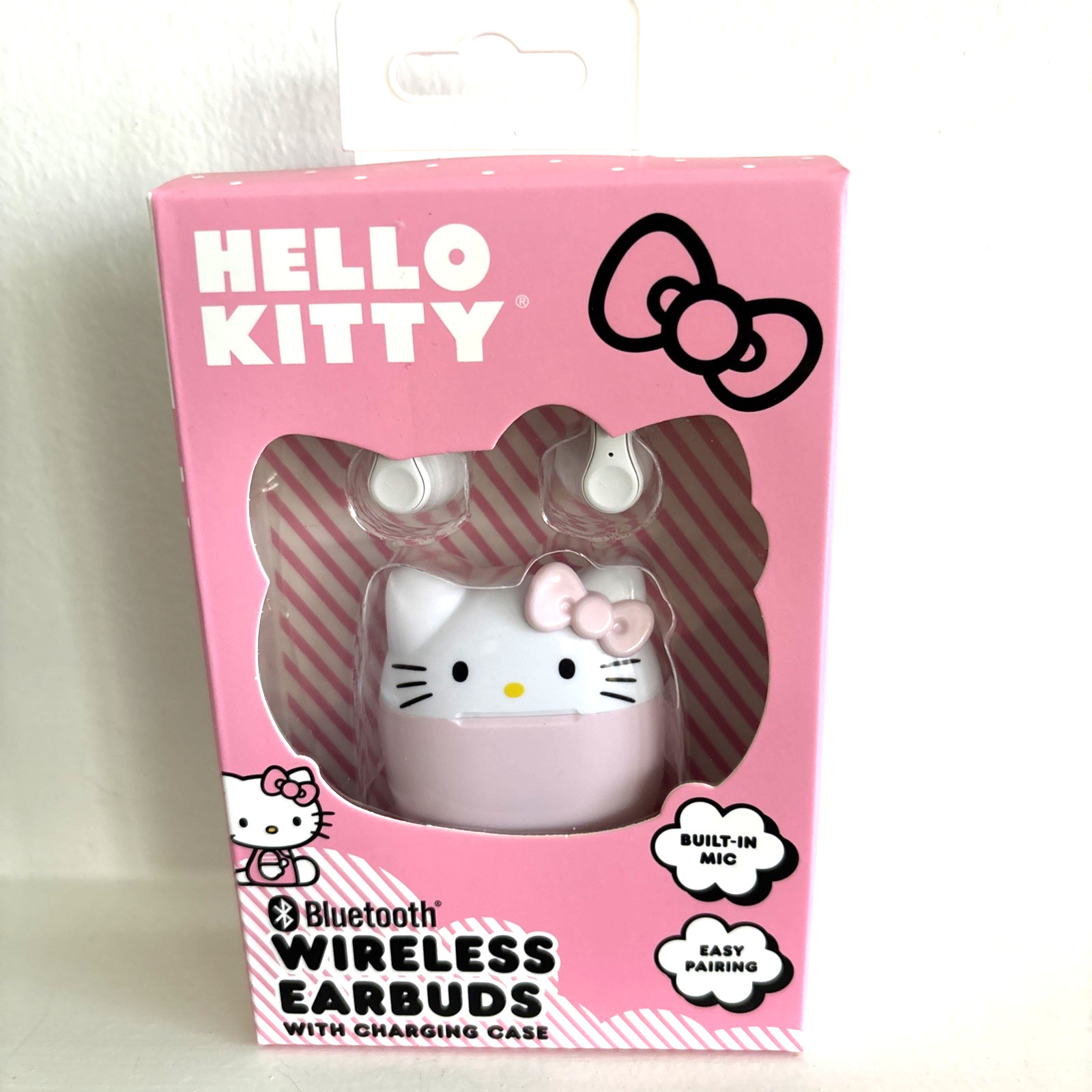 Hello Kitty Bluetooth Wireless Earbuds with Charging Case -New, Sealed