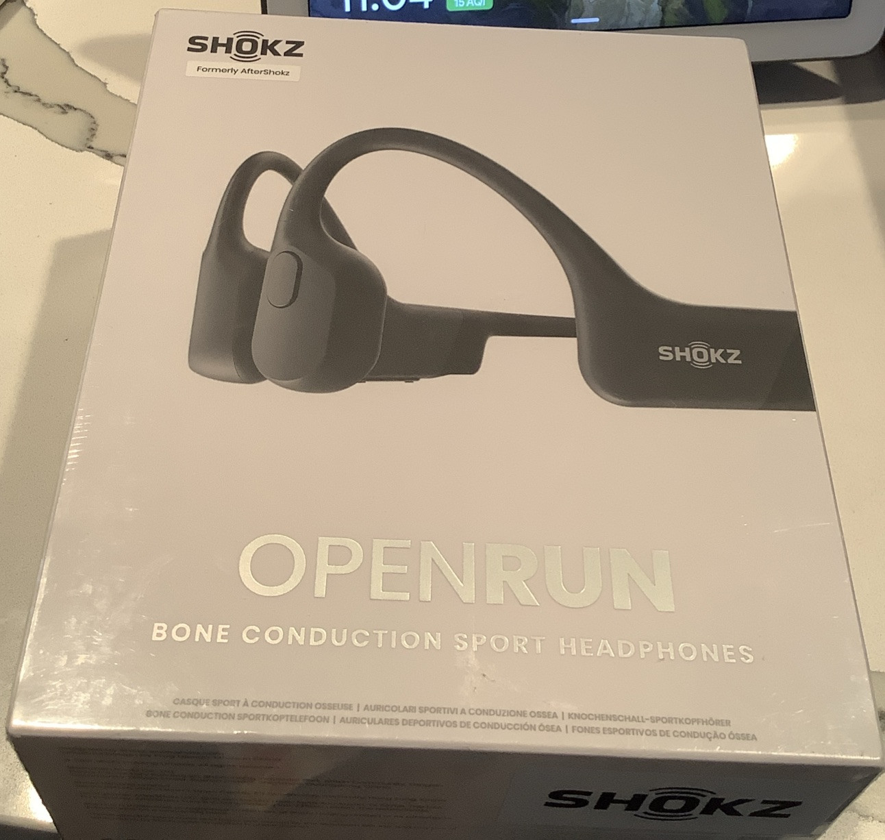 AfterShokz In-Ear Bluetooth Headphones Black Model S803, Factory Sealed New