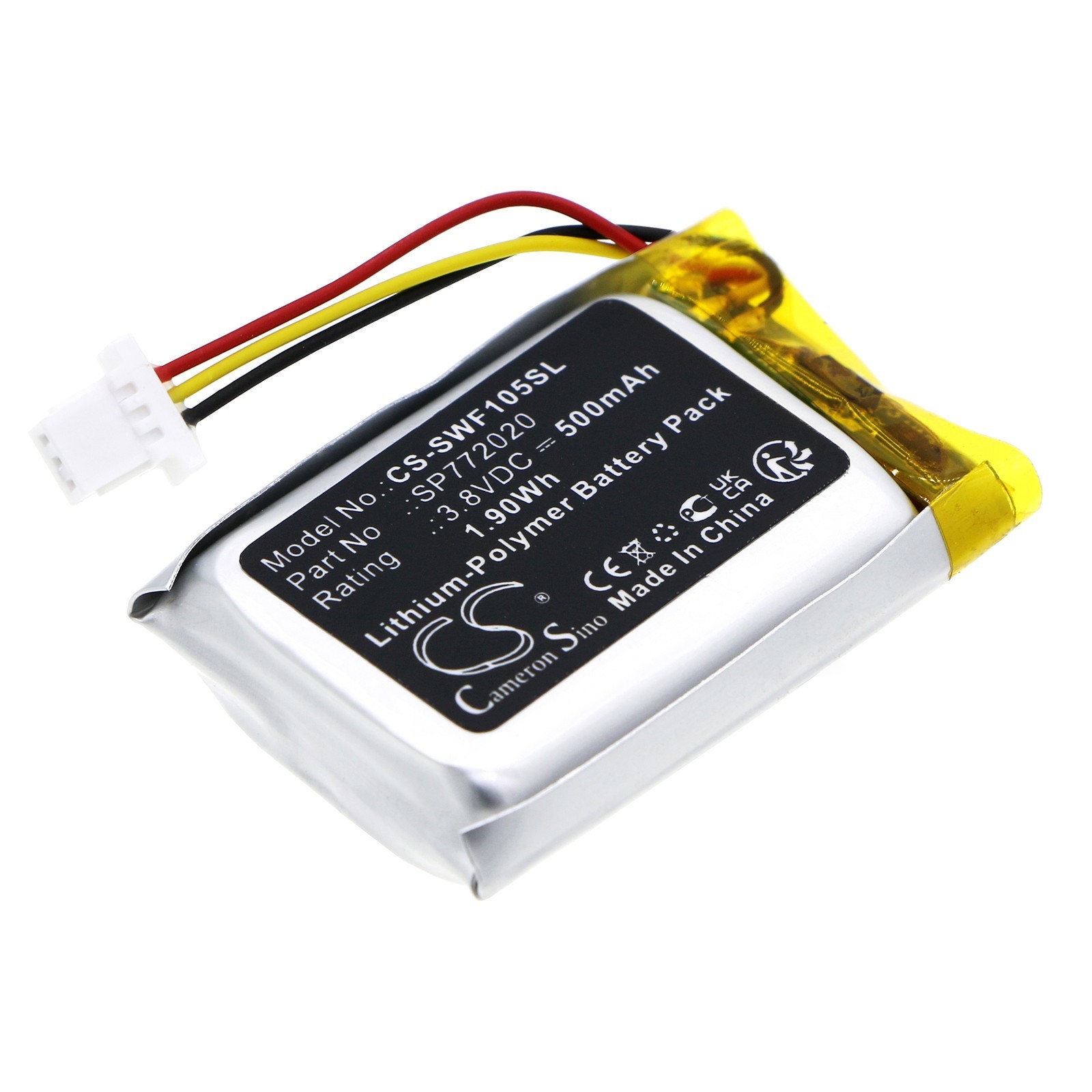 Li-Polymer BATTERIE 500mAh Type SP772020 For Sony WF-1000XM5 Charging Case